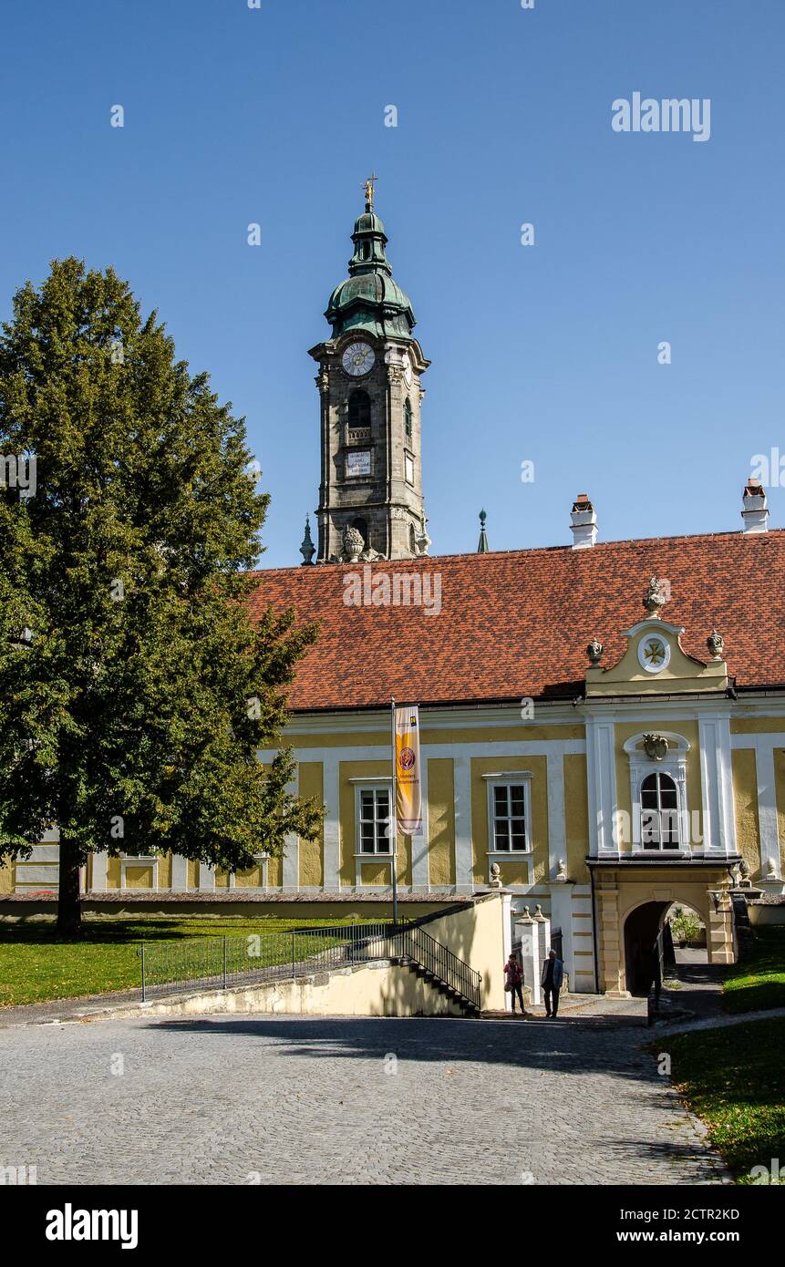 Abbazia di Zwettl - Stift Zwettl è un monastero cistercense situato a Zwettl, nella bassa Austria, nella diocesi di San Pölten. Foto Stock