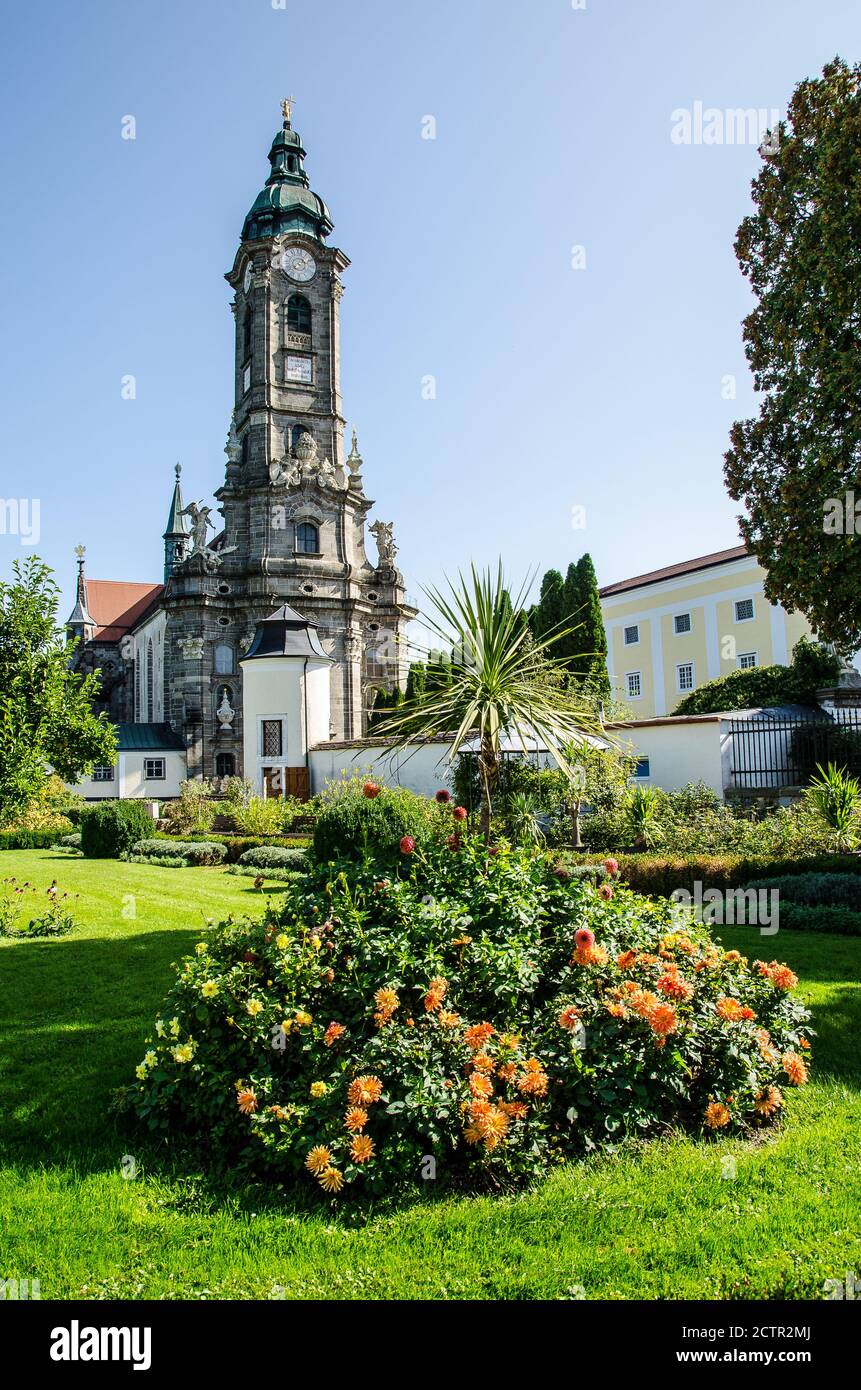 Abbazia di Zwettl - Stift Zwettl è un monastero cistercense situato a Zwettl, nella bassa Austria, nella diocesi di San Pölten. Foto Stock