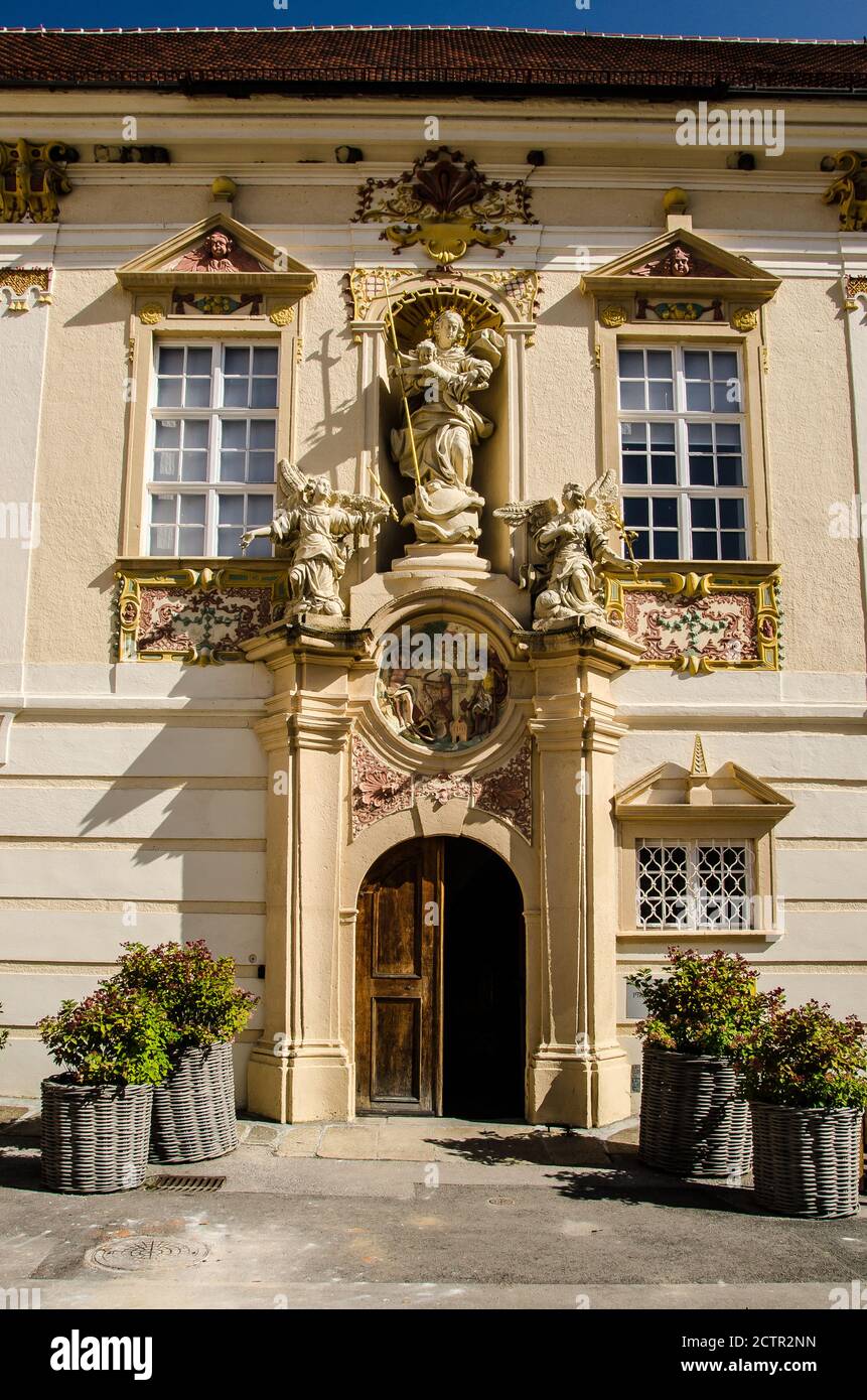 Abbazia di Zwettl - Stift Zwettl è un monastero cistercense situato a Zwettl, nella bassa Austria, nella diocesi di San Pölten. Foto Stock