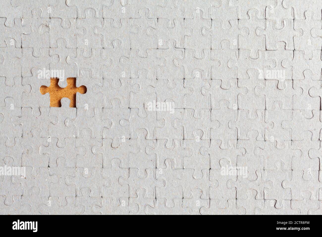 Puzzle manca un pezzo Foto Stock