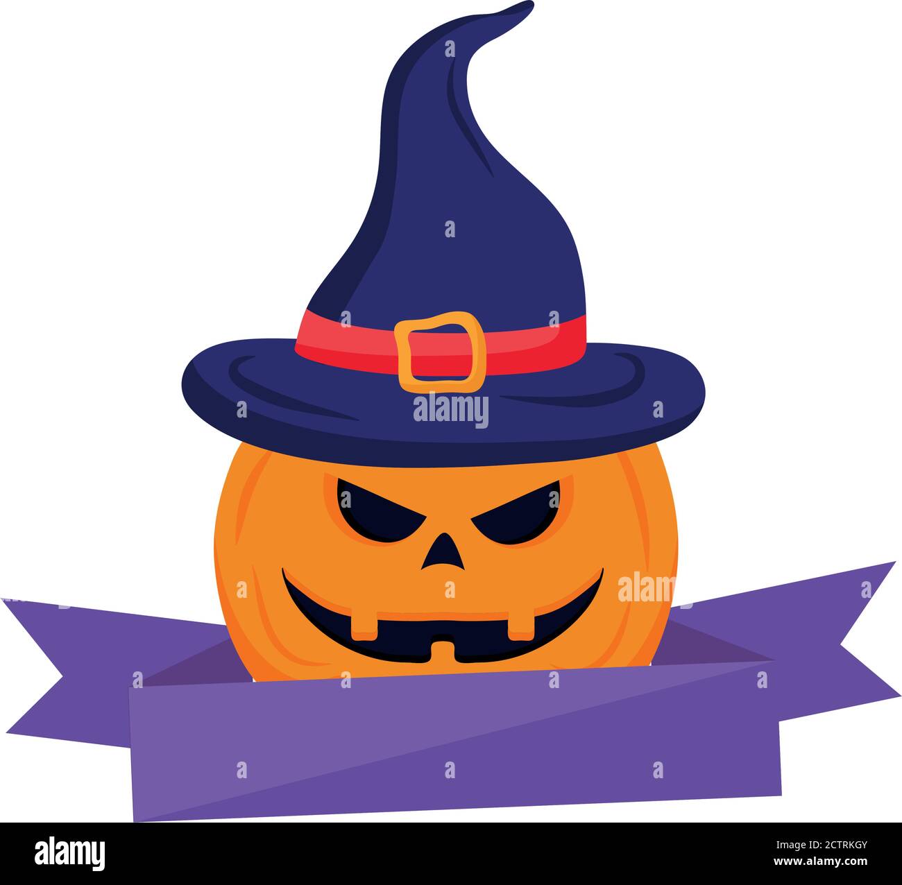 cartone animato halloween con disegno vettoriale di cappello di strega  Immagine e Vettoriale - Alamy
