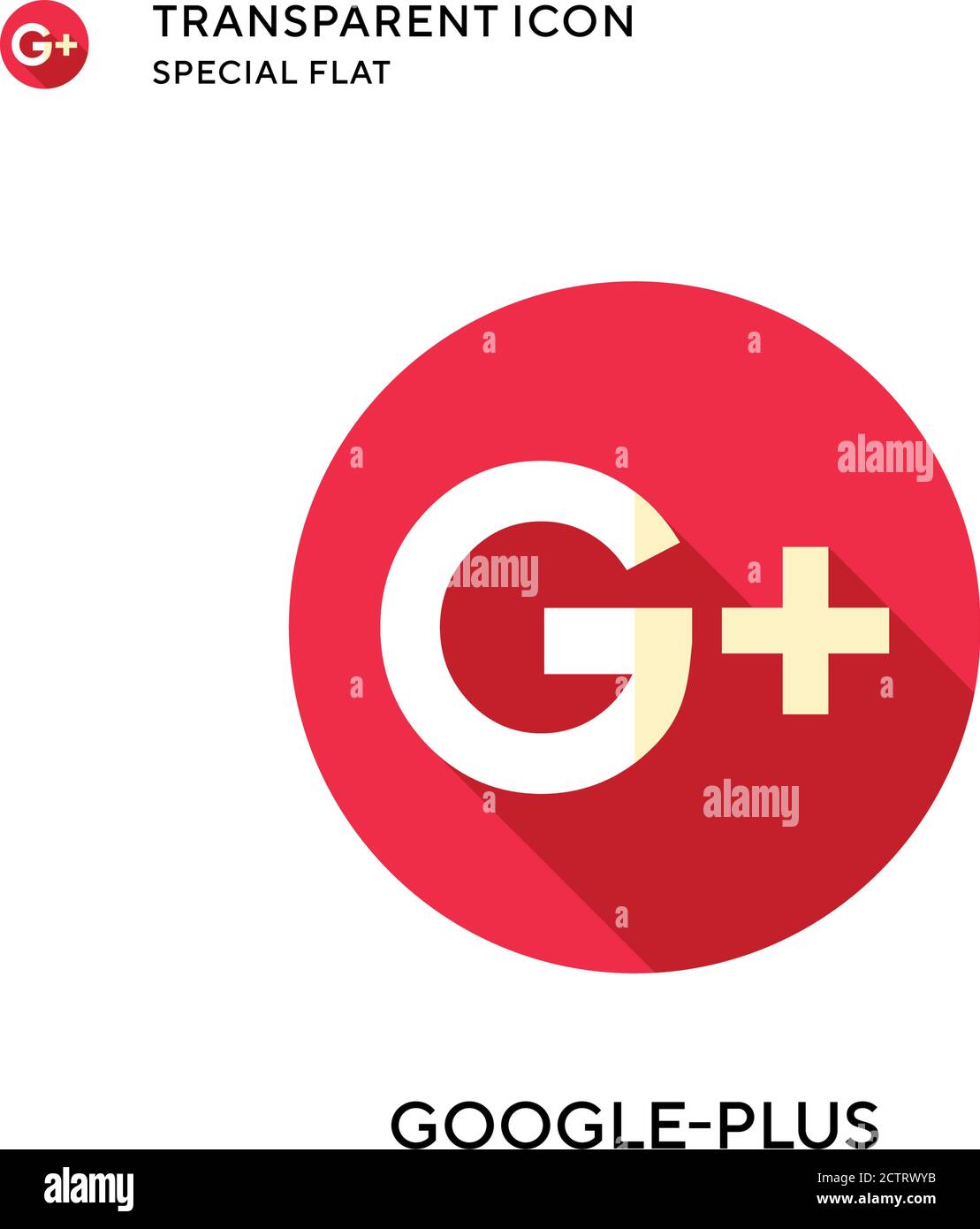 Icona vettore Google-Plus. Illustrazione piatta. Vettore EPS 10. Illustrazione Vettoriale