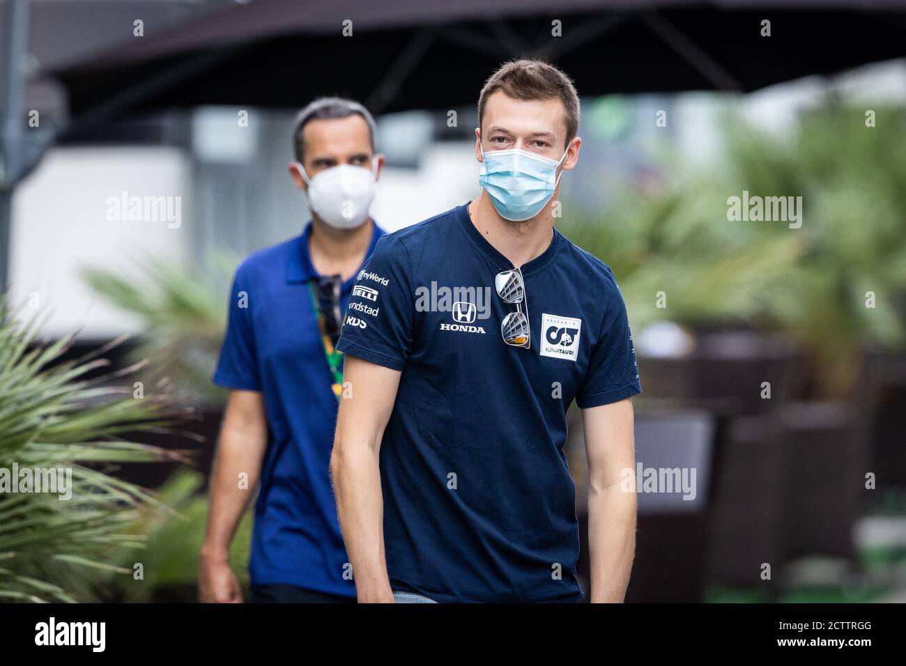 KVYAT Daniil (rus), Scuderia AlphaTauri Honda AT01, ritratto durante il Gran Premio di Formula 1 VTB Russo 2020, dal 25 al 27 settembre 2020 sulla SO Foto Stock