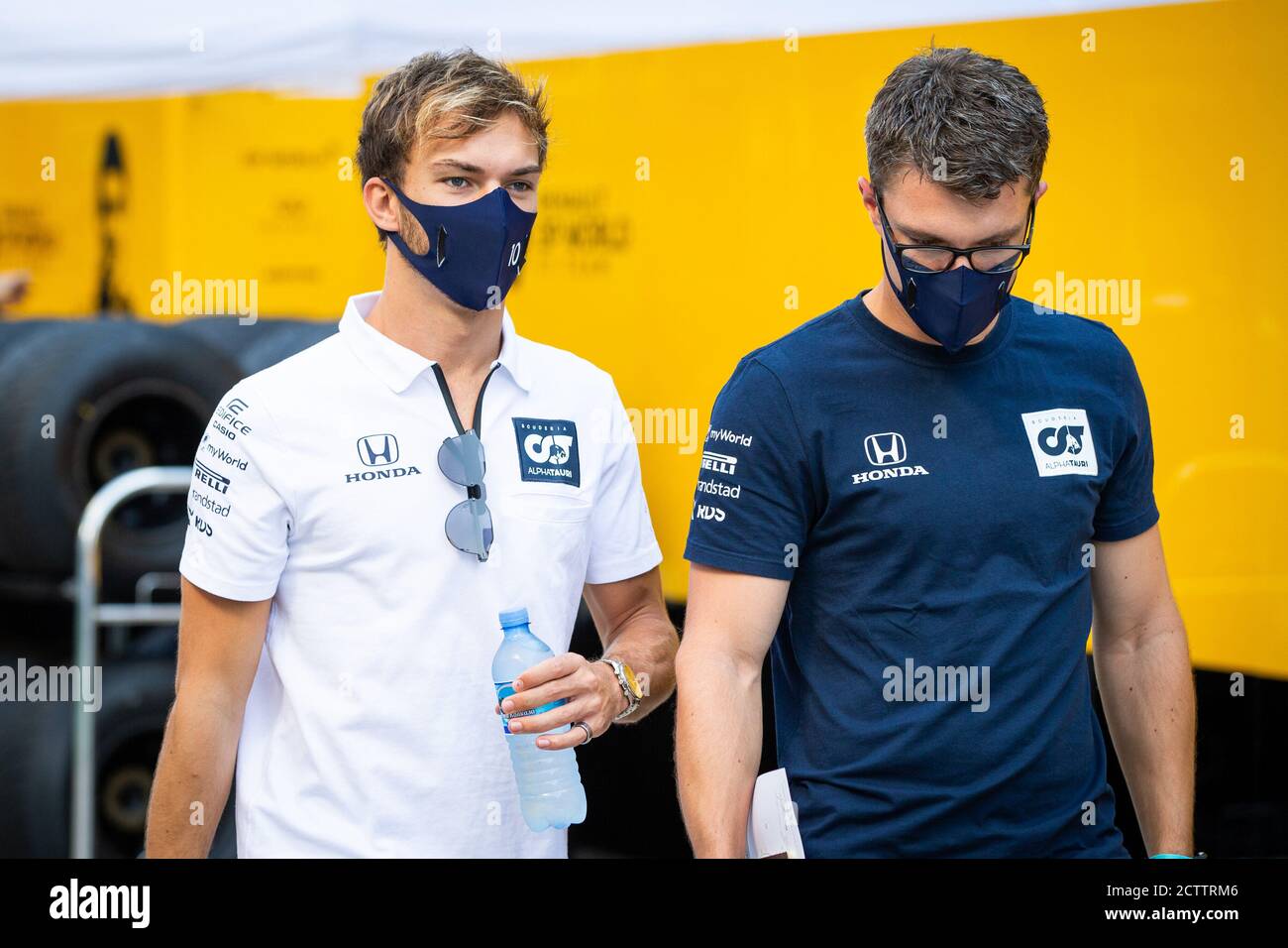 GASLY Pierre (fra), Scuderia AlphaTauri Honda AT01, ritratto durante il Gran Premio di Formula 1 VTB Russo 2020, dal 25 al 27 settembre 2020 sulla SO Foto Stock