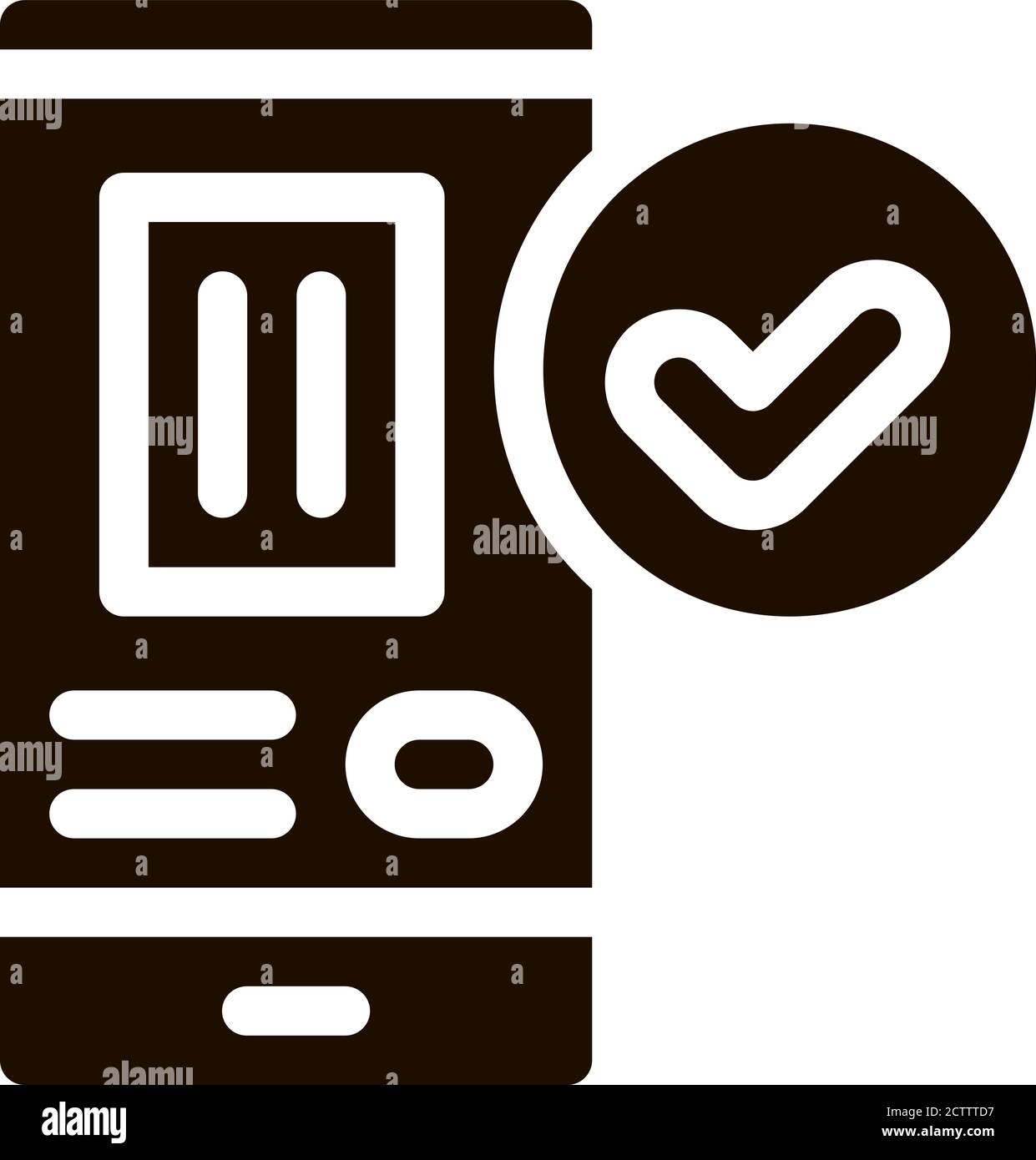 Icona del segno vettoriale dell'applicazione per smartphone Illustrazione Vettoriale