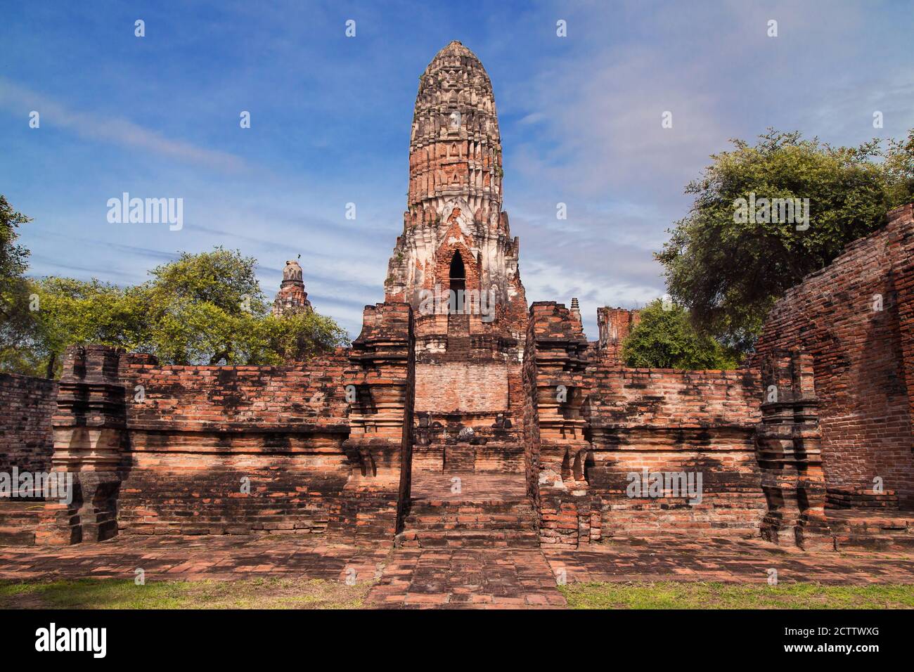 Wat Phra RAM ad Ayutthaya, Thailandia. Foto Stock