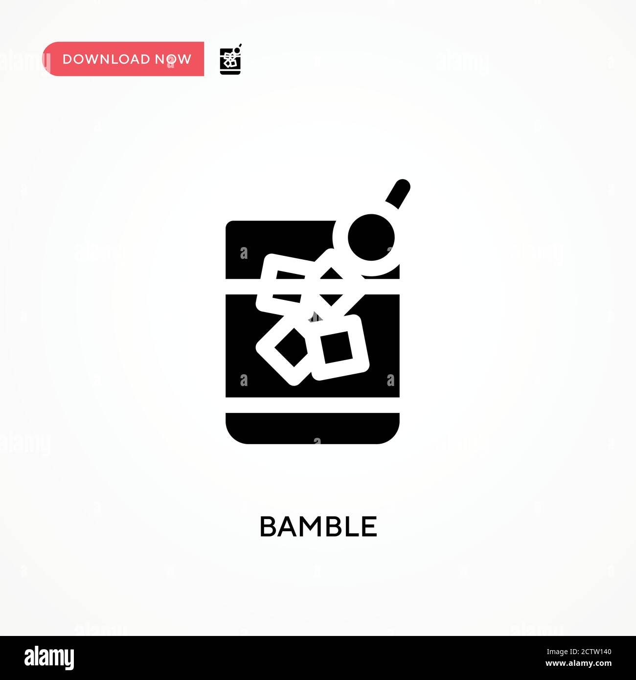 Icona vettore di bamble. . Illustrazione vettoriale semplice e moderna per siti Web o applicazioni mobili Illustrazione Vettoriale