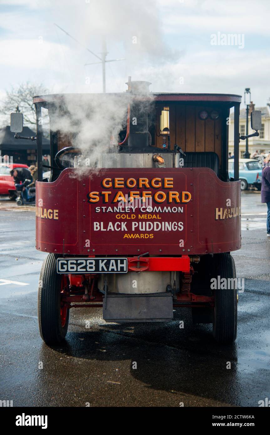 Motori a vapore e veicoli al Festival of Steam and Transport 2016 di Chatham Dockyard Foto Stock