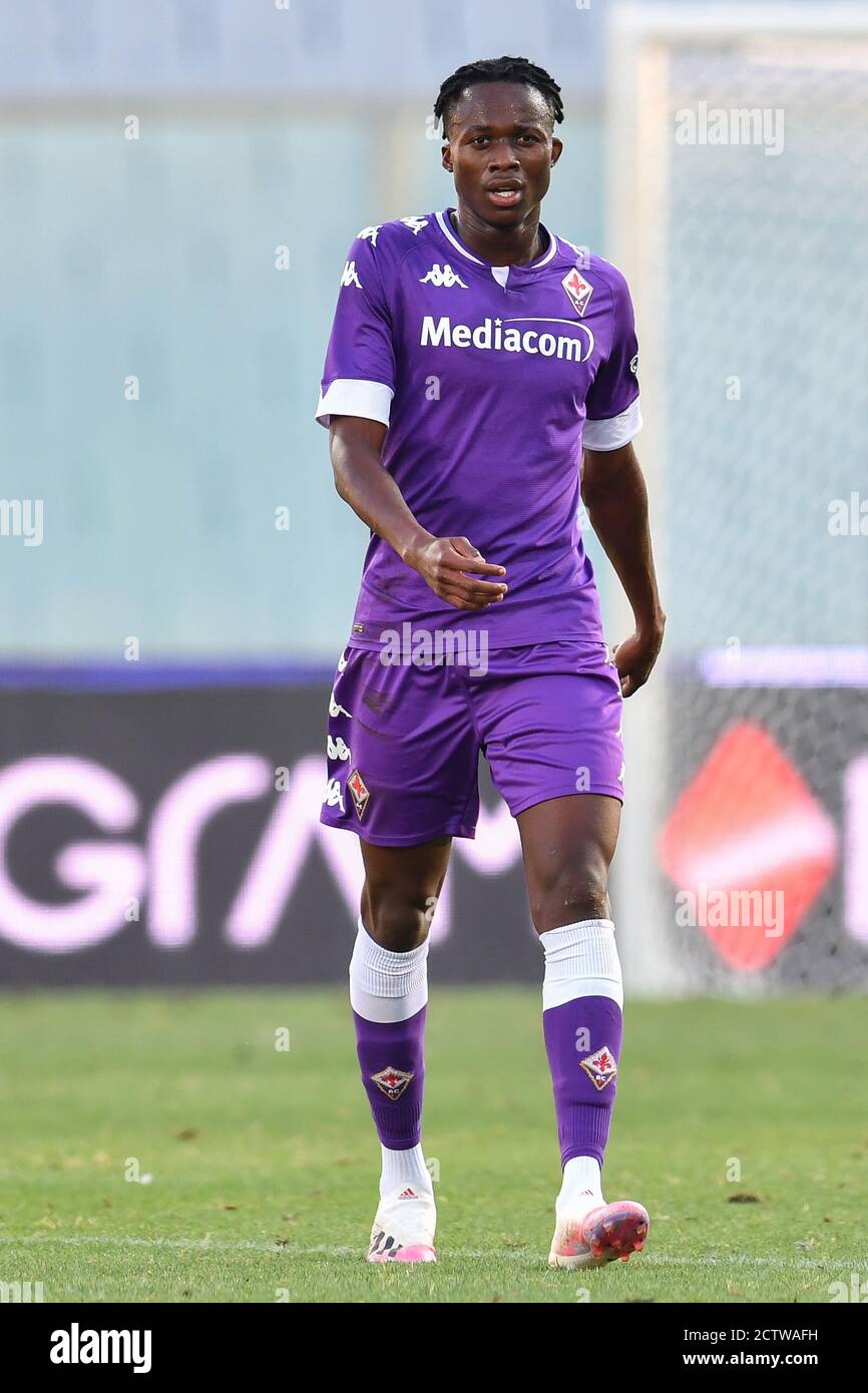 Christian Kouamè (Fiorentina) durante Fiorentina vs Reggiana, Calcio Test Match, Firenze, Italia, 12 Set 2020 Foto Stock
