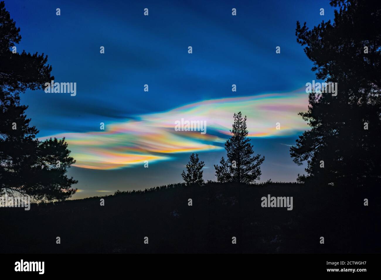 Nube madreperla in Norvegia 247 Foto Stock