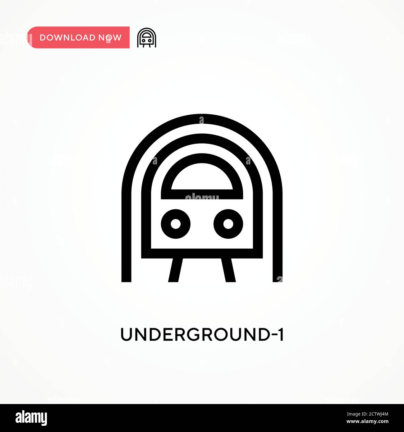 Icona vettore Underground-1. . Illustrazione vettoriale semplice e moderna per siti Web o applicazioni mobili Illustrazione Vettoriale