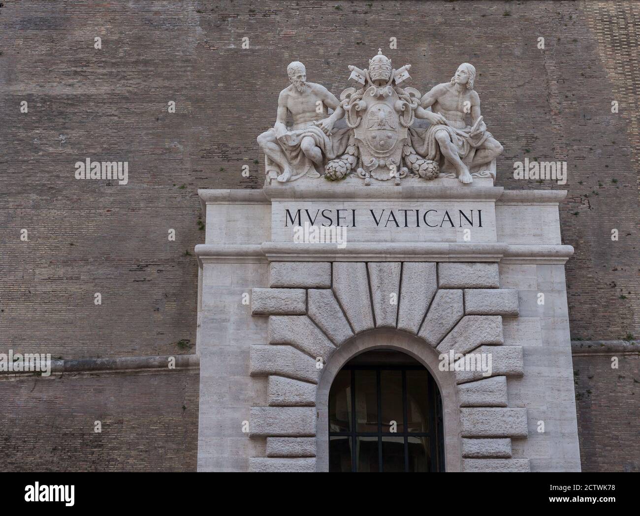 ROMA, ITALIA - 2014 AGOSTO 19. Ingresso al Museo Vaticano. Foto Stock