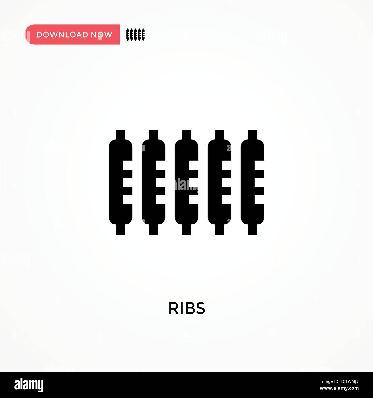 Icona vettore nervature. . Illustrazione vettoriale semplice e moderna per siti Web o applicazioni mobili Illustrazione Vettoriale