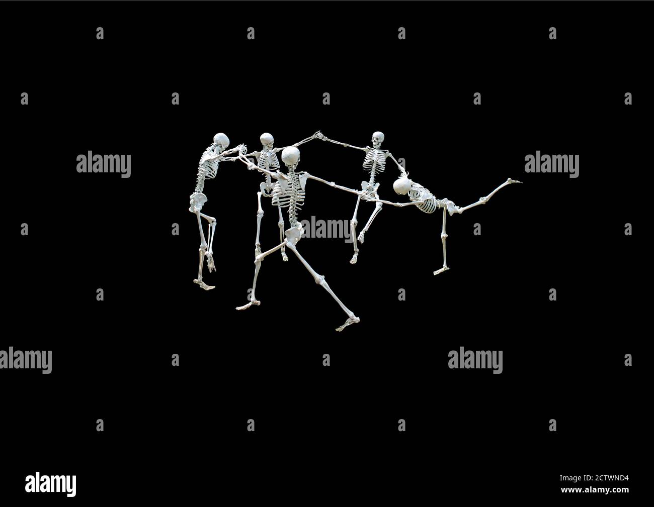 Scheletri danzanti Foto Stock Scheletri danzanti Foto Stock