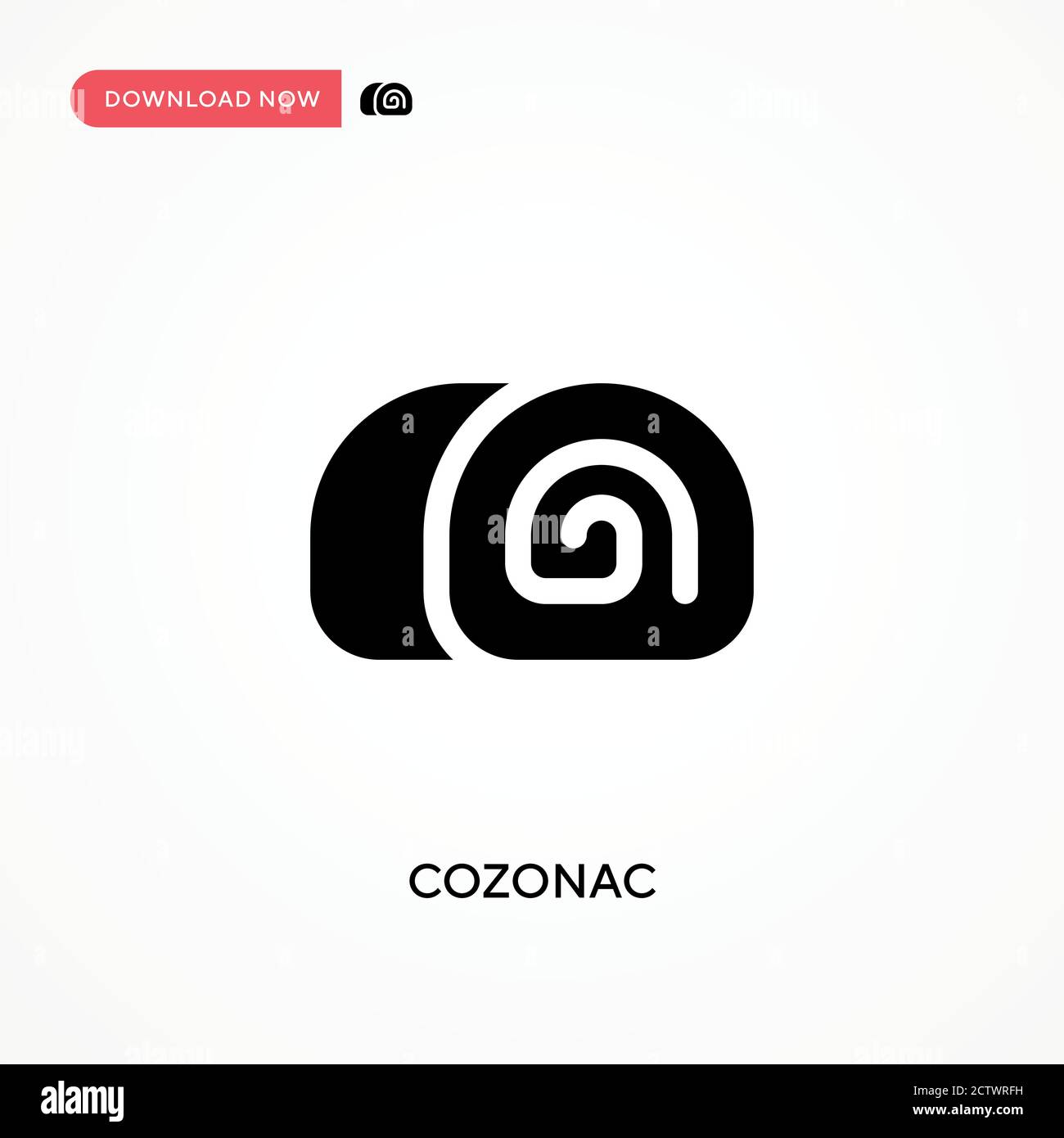 Icona vettore Cozonac. . Illustrazione vettoriale semplice e moderna per siti Web o applicazioni mobili Illustrazione Vettoriale