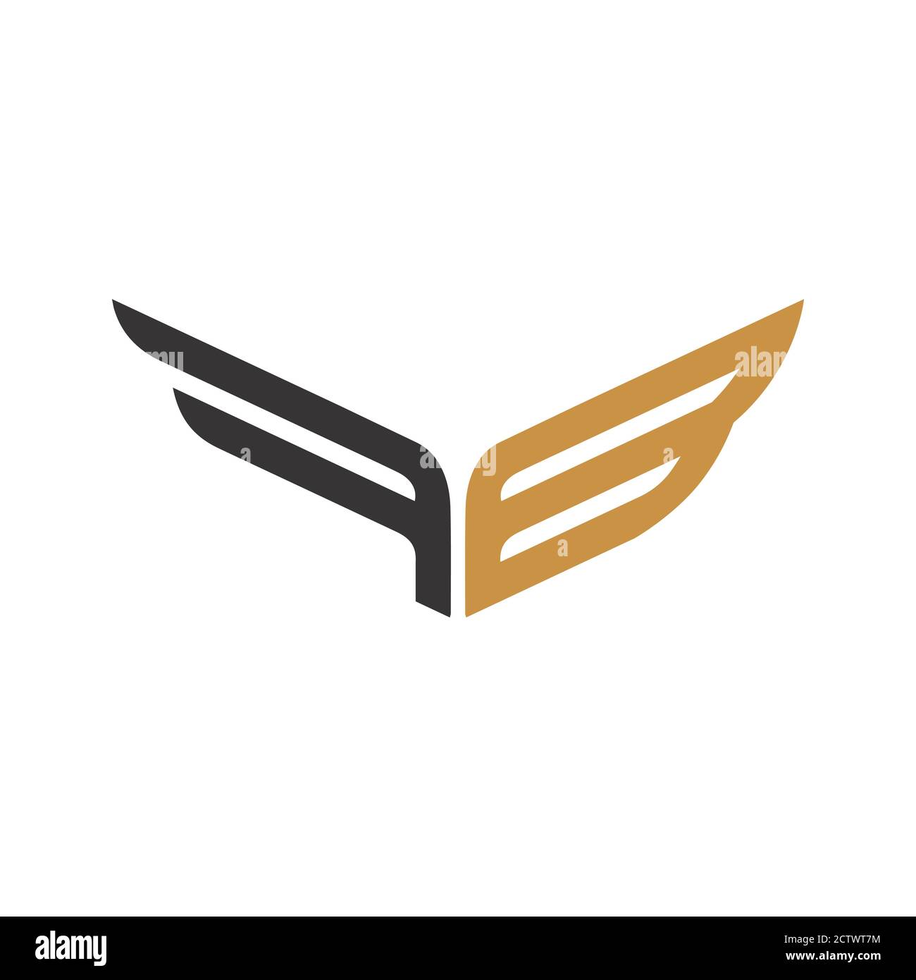Modello di disegno vettoriale con lettera iniziale del logo bf o del logo fb Illustrazione Vettoriale