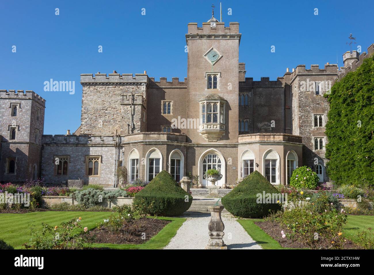 Inghilterra, Devon, castello di Powderham Foto Stock