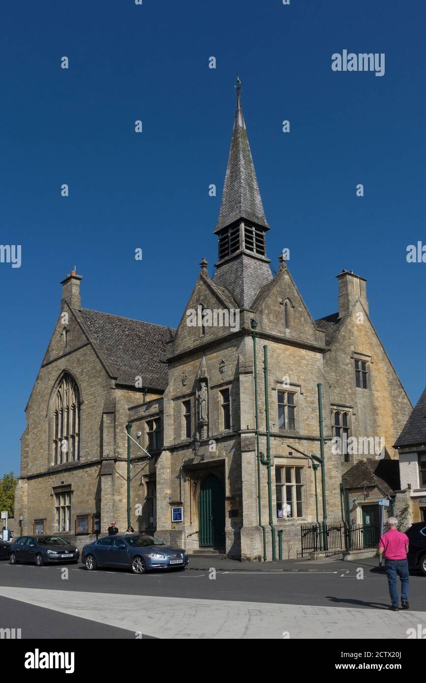 Inghilterra, Gloucestershire, Stow-on-the-Wold, piazza del mercato Foto Stock