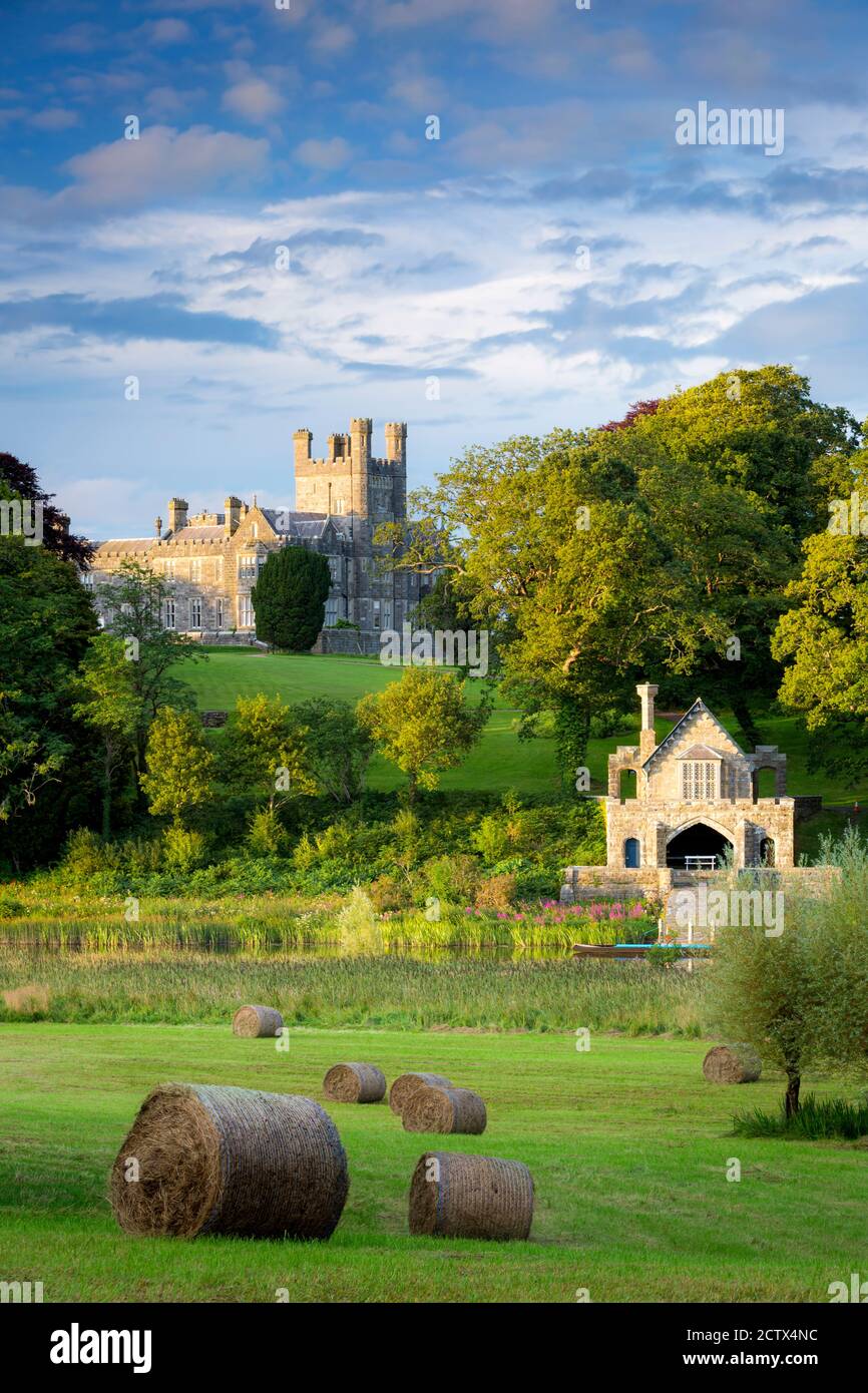 Crom Castle - casa ancestrale di Signore Erne e il Crichton famiglia County Fermanagh, Irlanda del Nord, Regno Unito Foto Stock