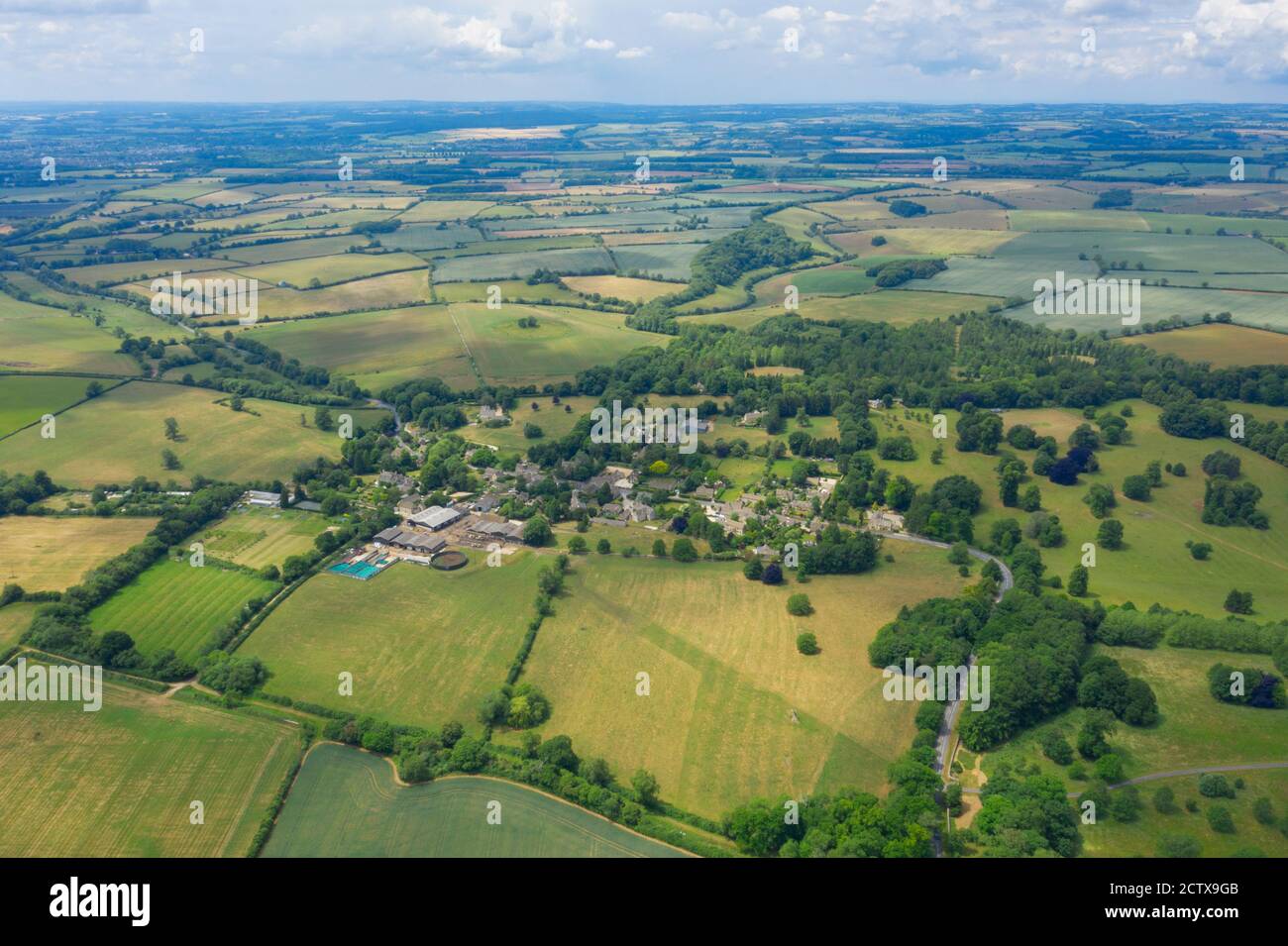 Cotswold dalla vista degli uccelli Foto Stock