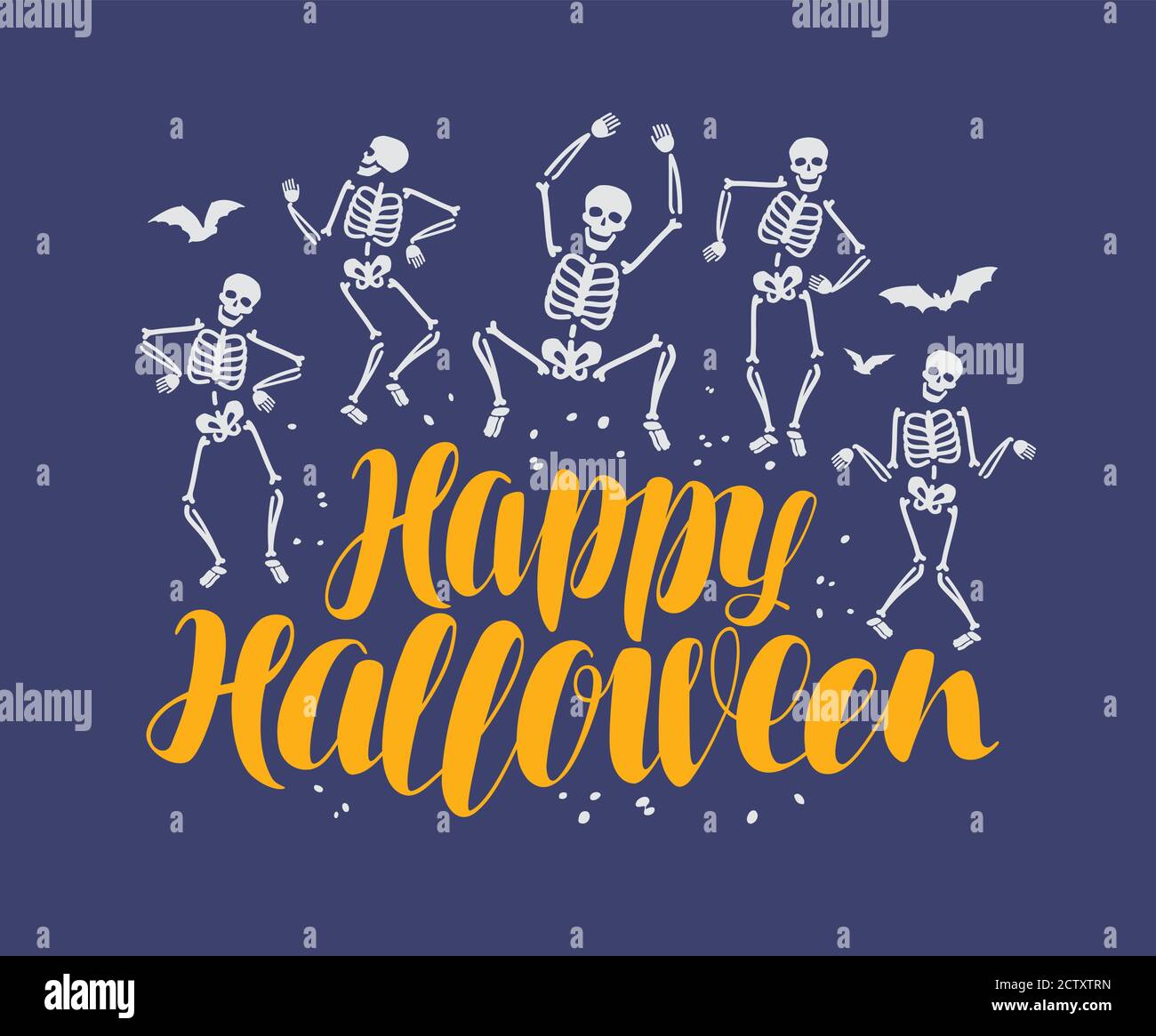 Buona carta di Halloween. Illustrazione del vettore vacanze Illustrazione Vettoriale