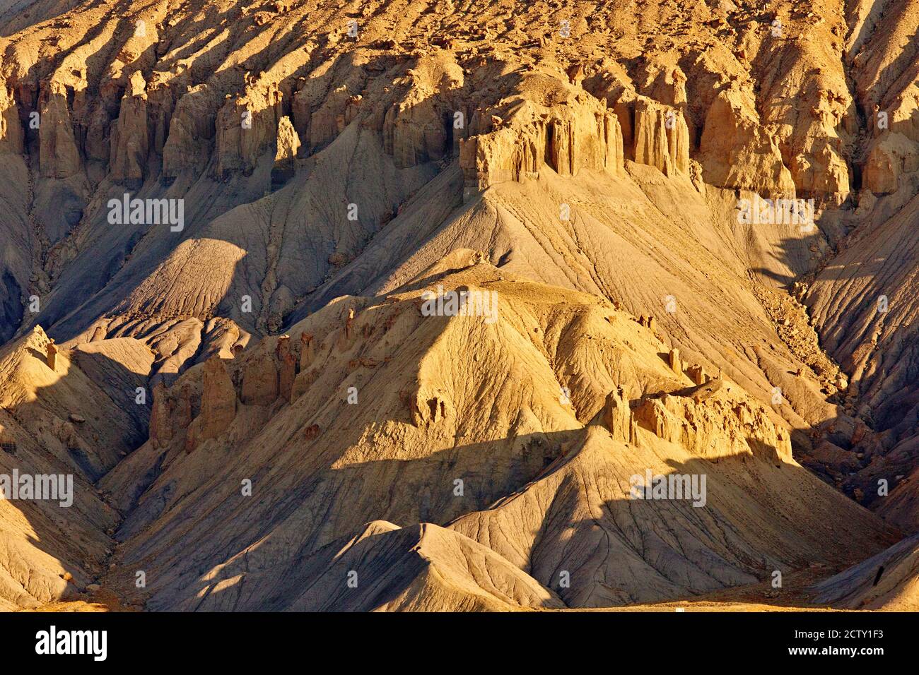 Dettaglio del Book Cliffs Mountain Range a Palisade, Colorado Foto Stock