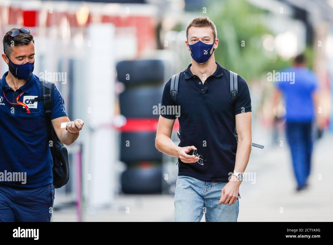 KVYAT Daniil (rus), Scuderia AlphaTauri Honda AT01, ritratto durante il Gran Premio di Formula 1 VTB Russo 2020, dal 25 al 27 settembre 2020 sulla SO Foto Stock