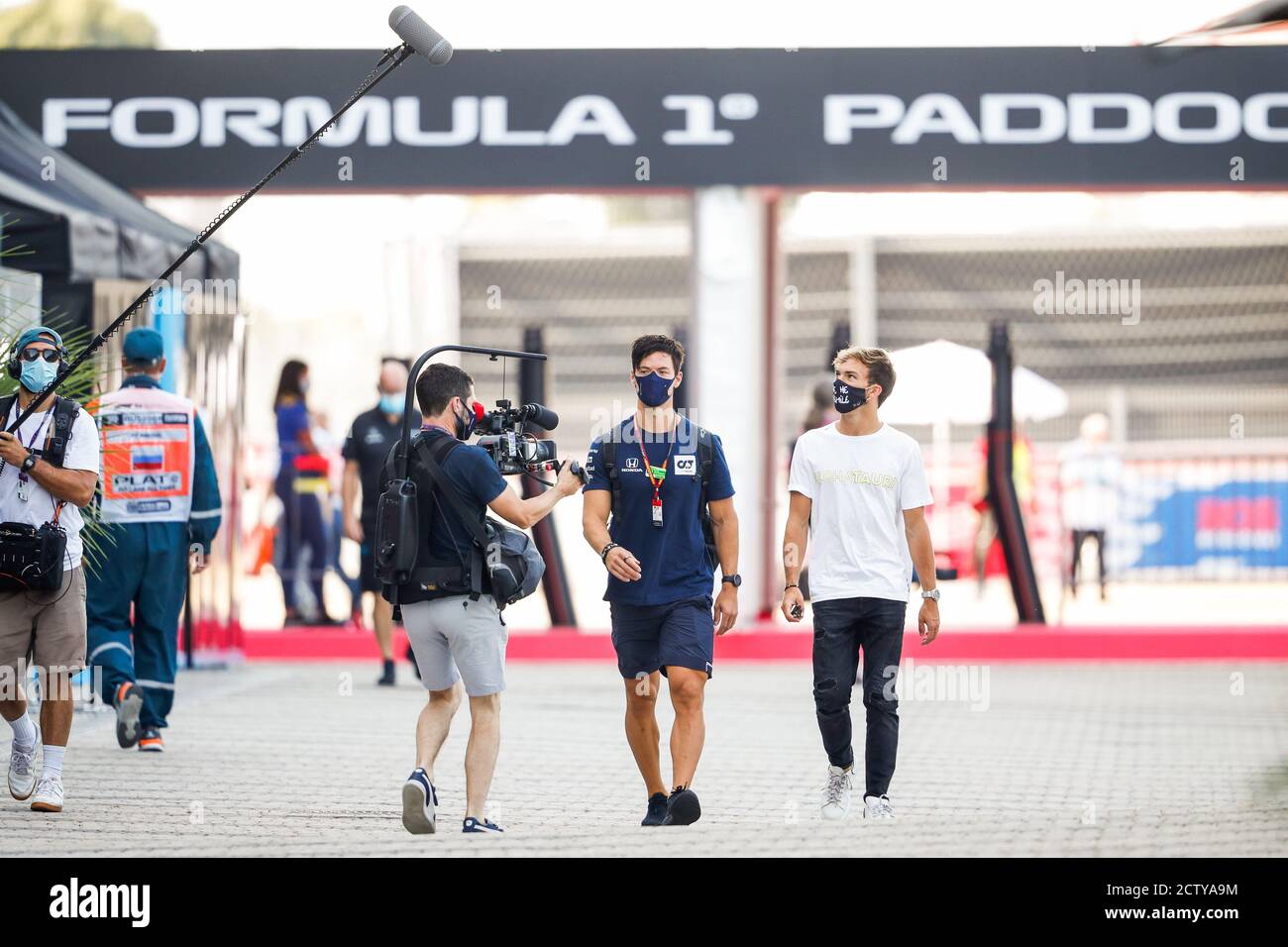 GASLY Pierre (fra), Scuderia AlphaTauri Honda AT01, ritratto durante il Gran Premio di Formula 1 VTB Russo 2020, dal 25 al 27 settembre 2020 sulla SO Foto Stock