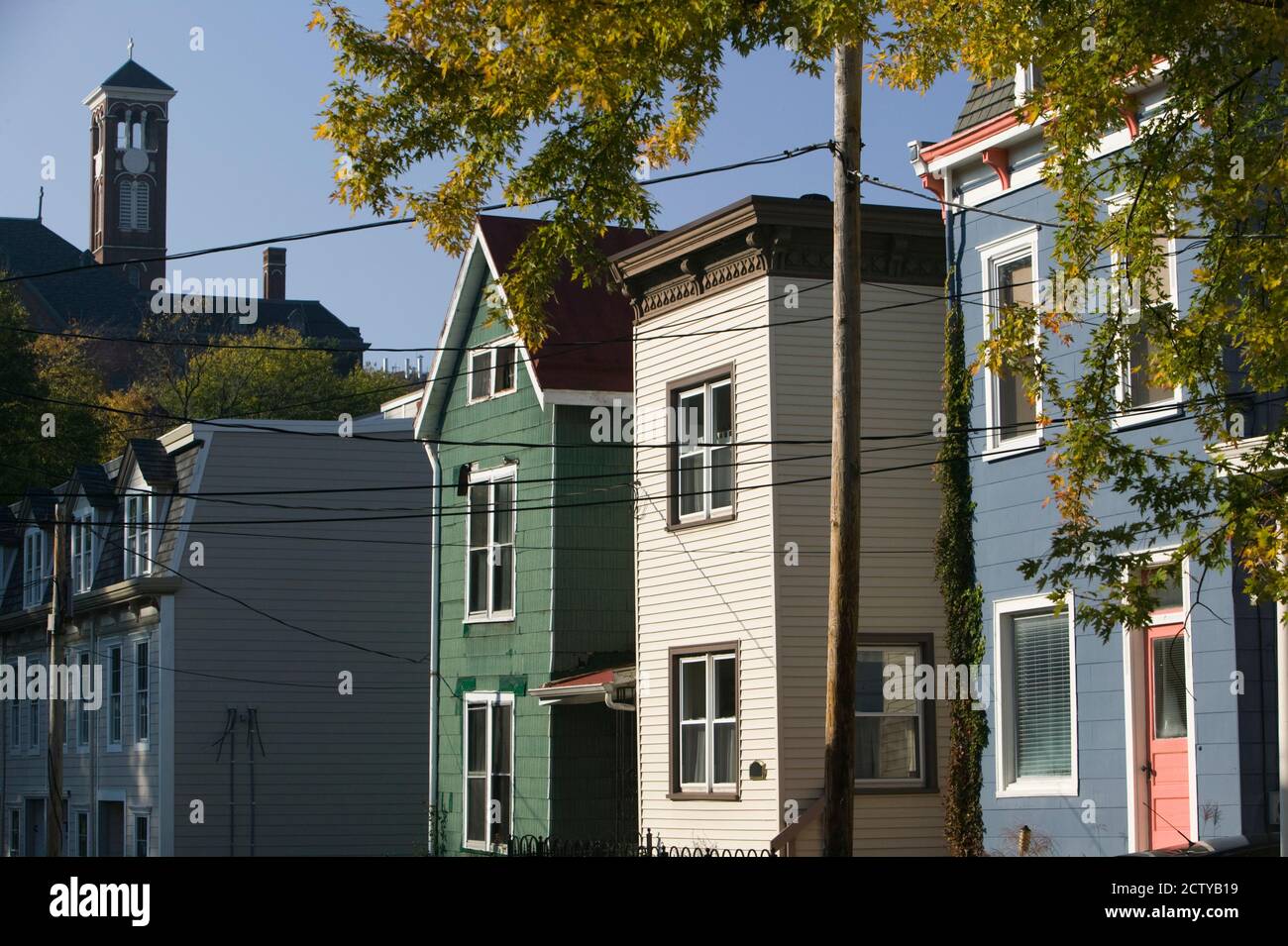 Case in una città, Cincinnati, Hamilton County, Ohio, Stati Uniti Foto Stock