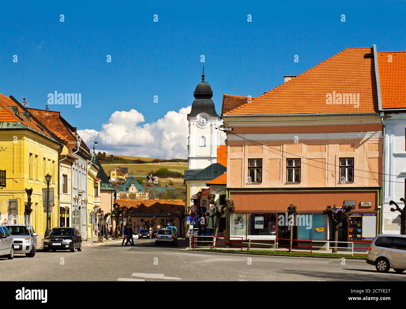 Edifici in una città, Levoca, Slovacchia Foto Stock