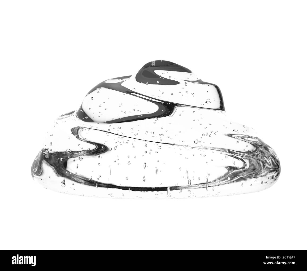 3D rendering gel cosmetico isolato su bianco Foto Stock