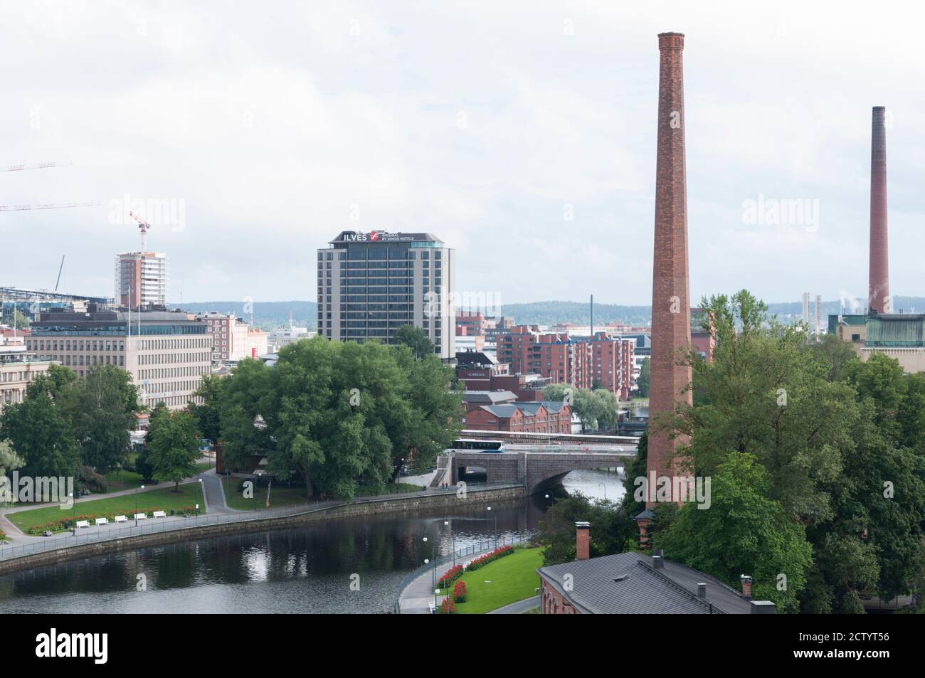 Ponte Hämeen Tampere Finlandia Foto Stock
