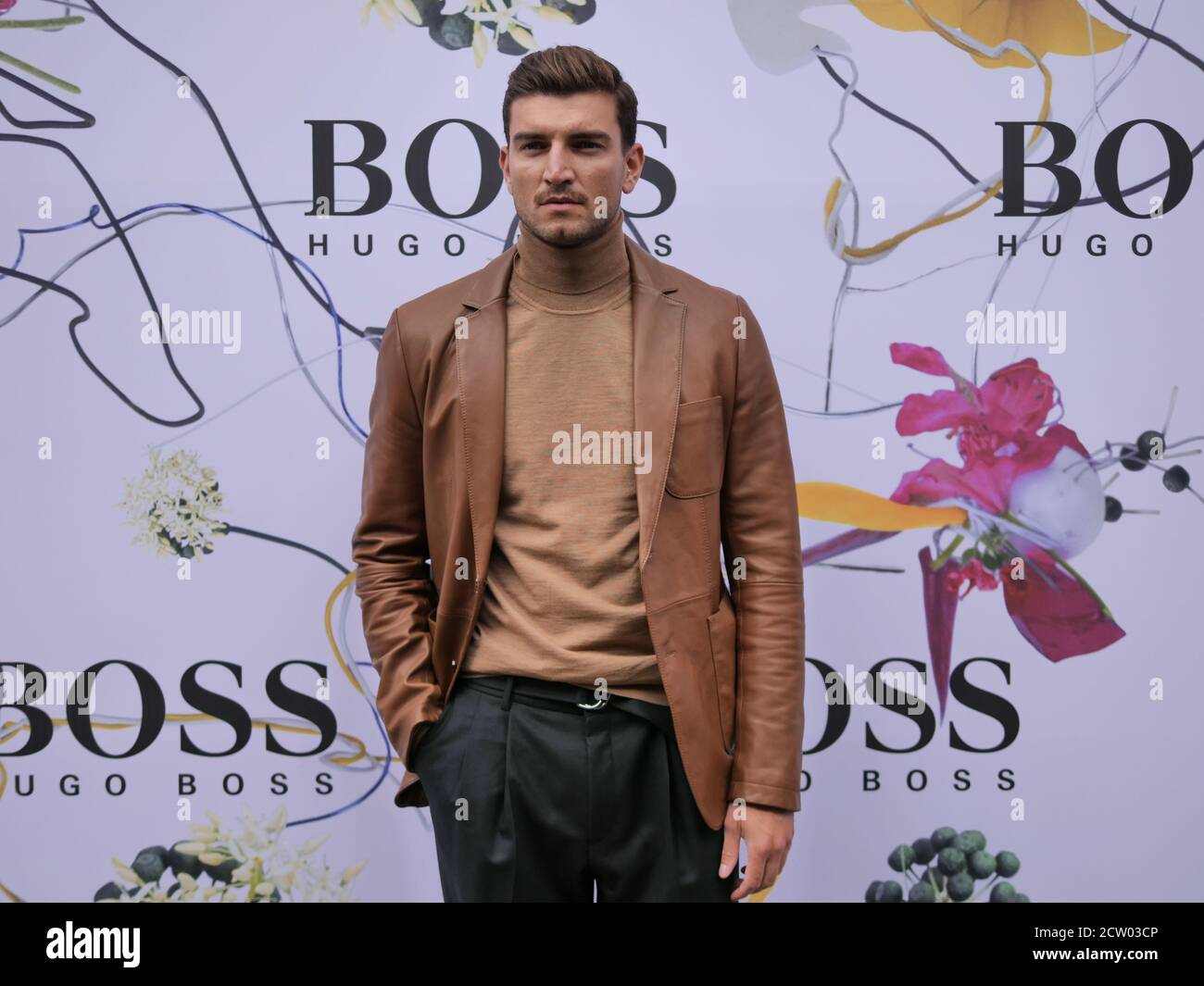 Marco Fantini alla sfilata di moda Hugo Boss durante le collezioni della  Fashion Week Autunno/Inverno 2020/2021 di Milano Foto stock - Alamy