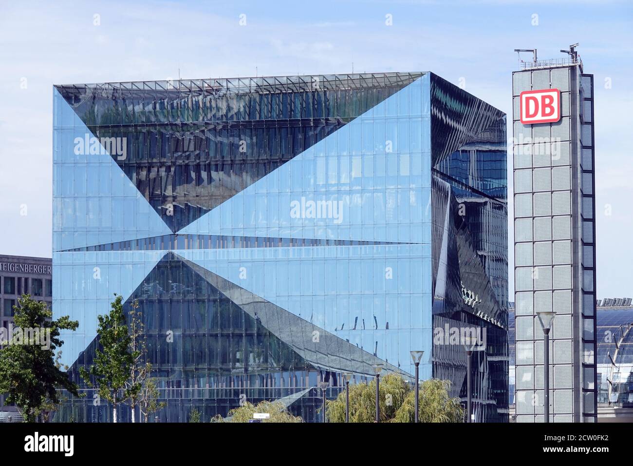 Edificio del cubo di Berlino Foto Stock