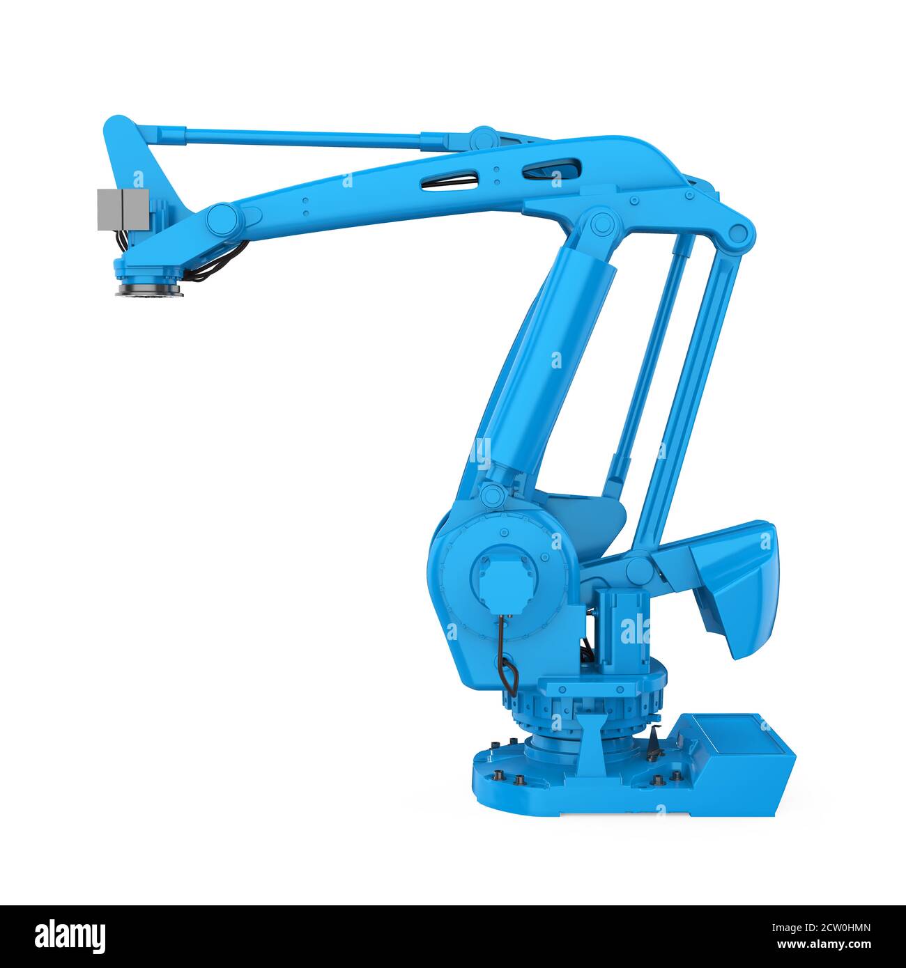 Il braccio robotico isolato Foto Stock