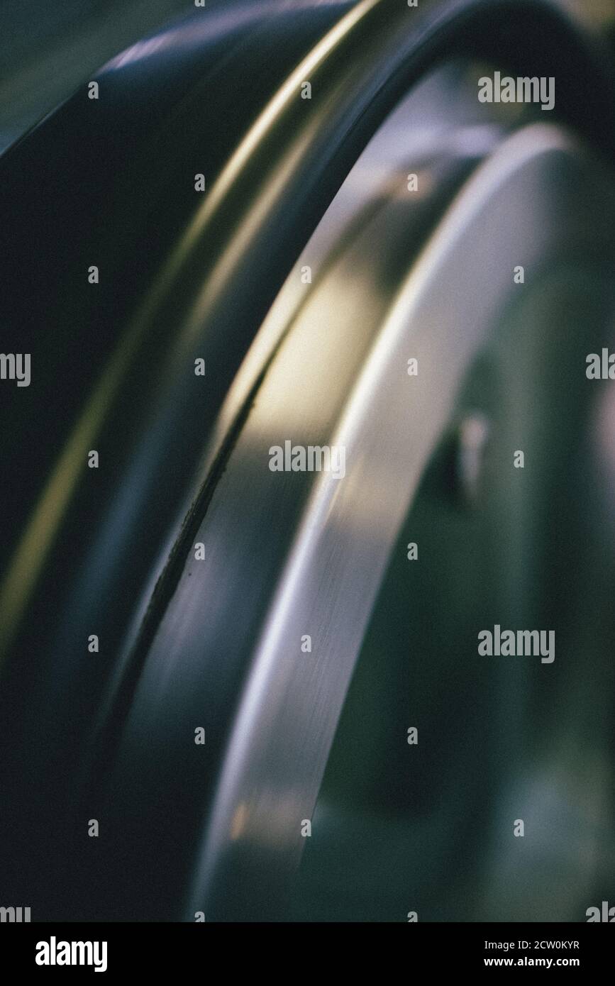 Una visione artistica e diversa delle cose che usiamo quotidianamente, che in questo caso è una scala mobile. Foto Stock