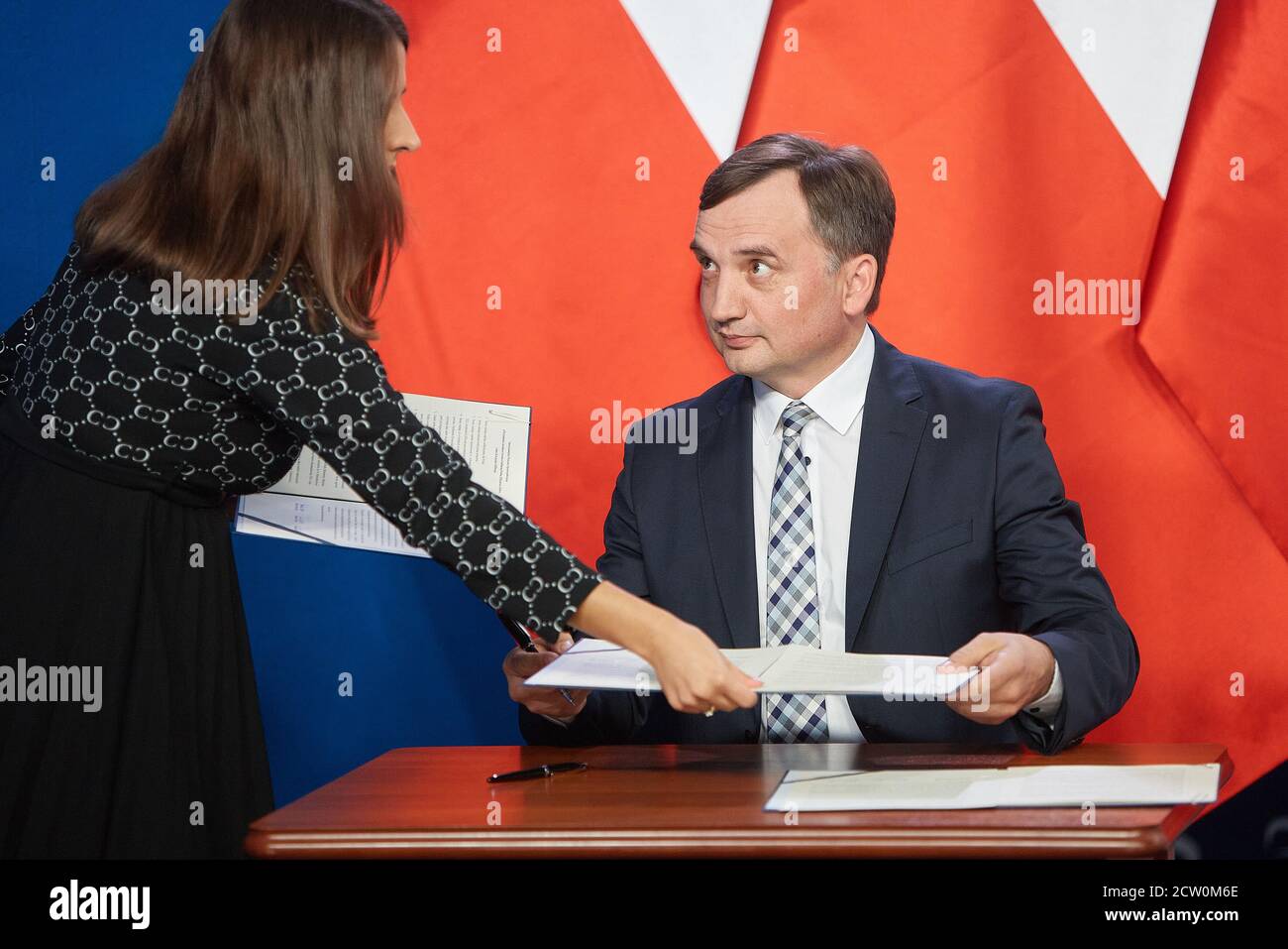 Varsavia, Mazoviano, Polonia. 26 Settembre 2020. I leader della destra unita hanno firmato la Nuova Coalizione Agreement.in la foto: ZBIGNIEW ZIOBRO Credit: Hubert Mathis/ZUMA Wire/Alamy Live News Foto Stock