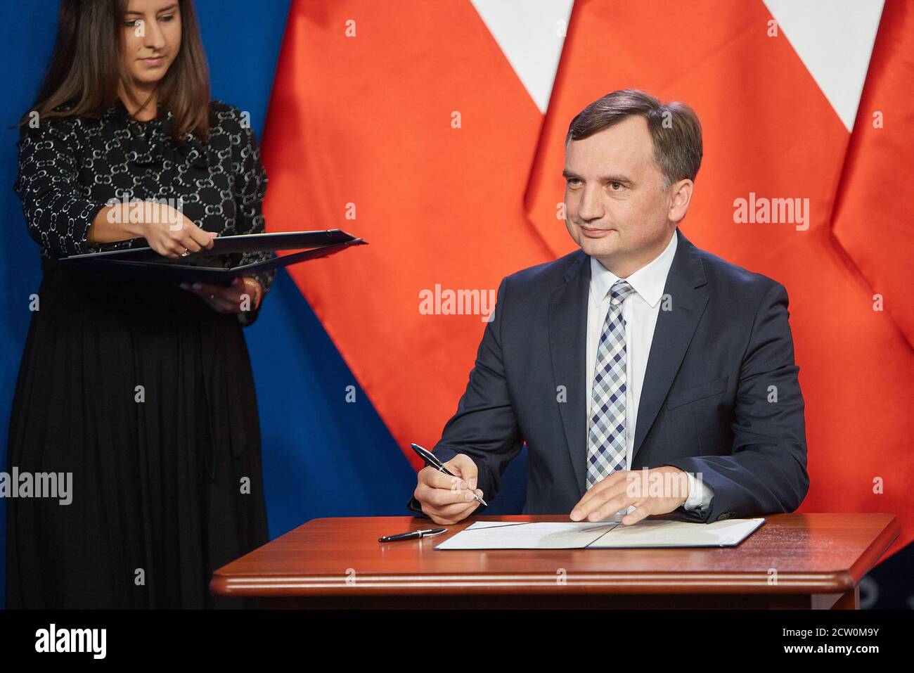 Varsavia, Mazoviano, Polonia. 26 Settembre 2020. I leader della destra unita hanno firmato la Nuova Coalizione Agreement.in la foto: ZBIGNIEW ZIOBRO Credit: Hubert Mathis/ZUMA Wire/Alamy Live News Foto Stock