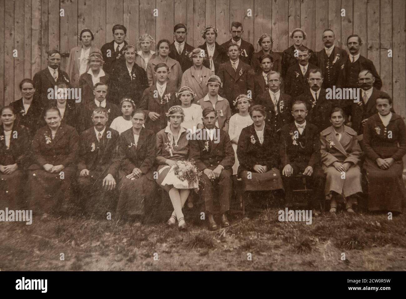 Matrimonio 1929 a Wang, Austria Foto Stock