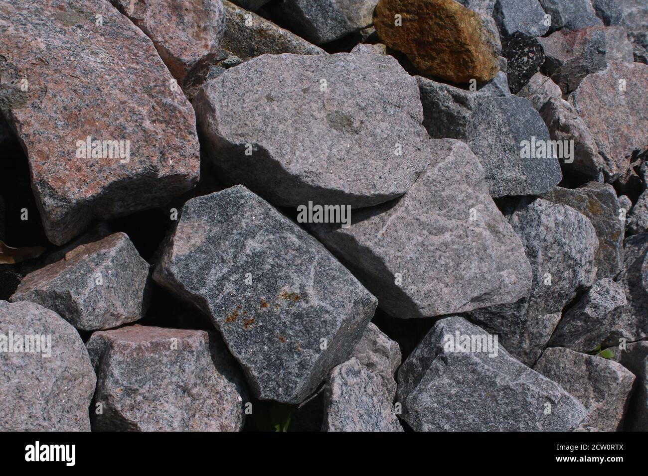 Granito sul lungofiume Foto Stock