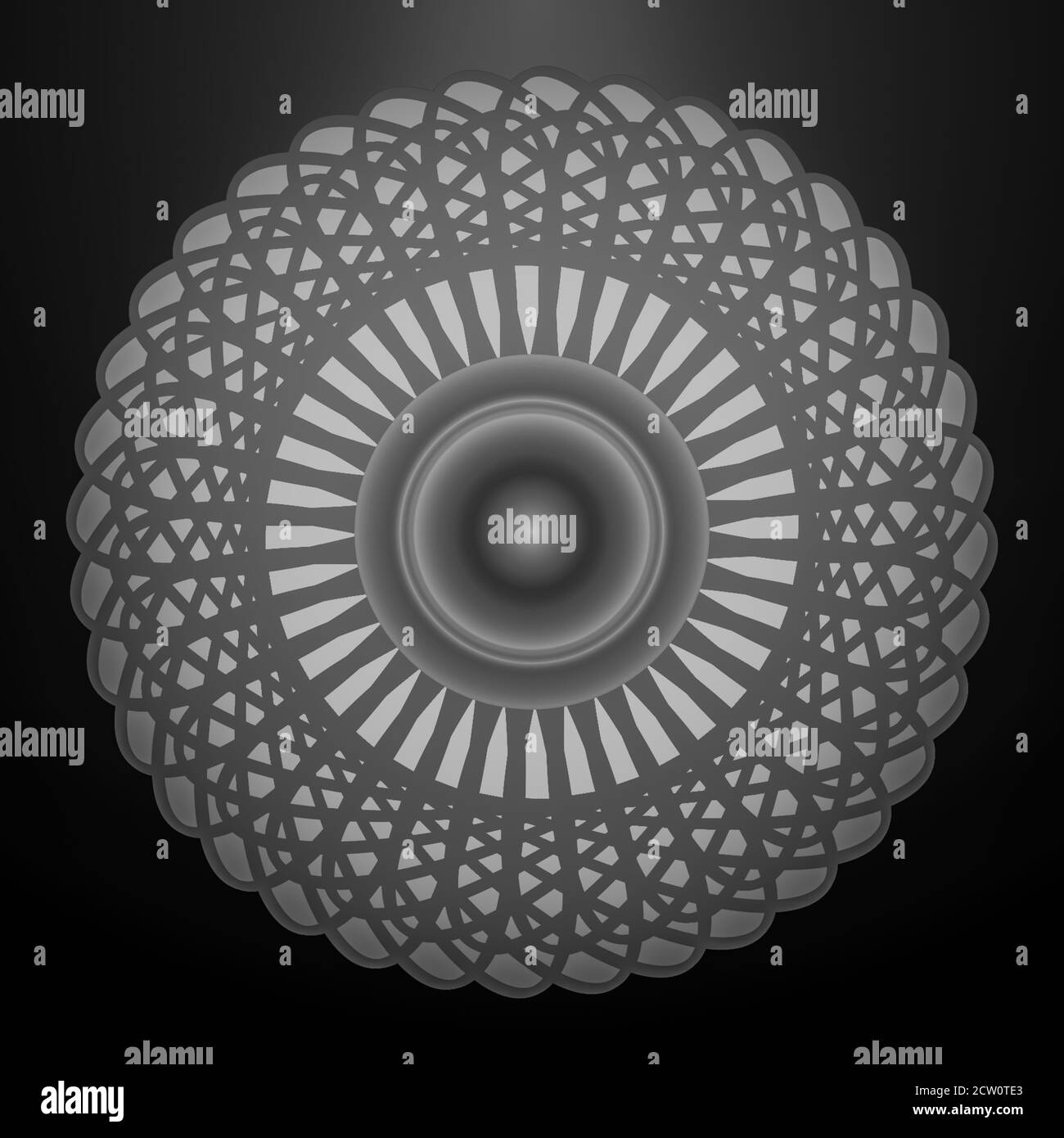 Immagine astratta di disegno circolare per uso multiuso Foto Stock