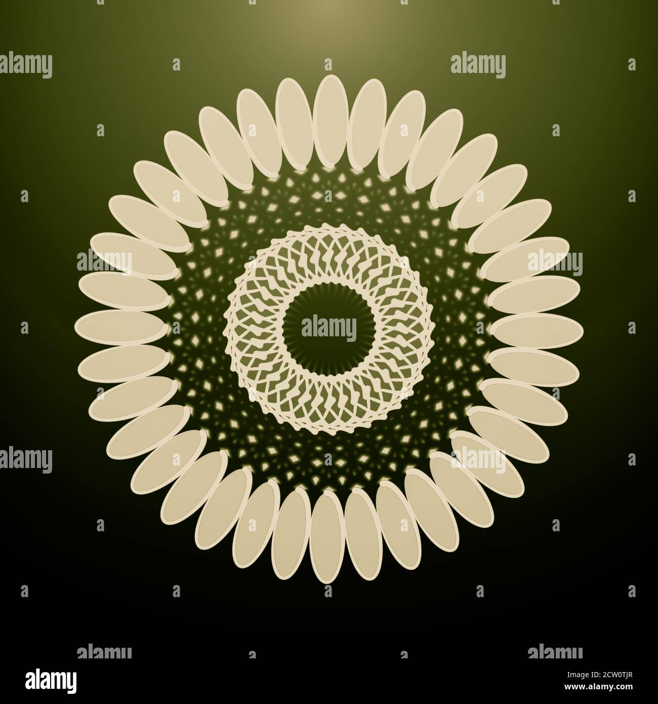 Immagine illustrativa astratta di design floreale per uso multiuso Foto Stock