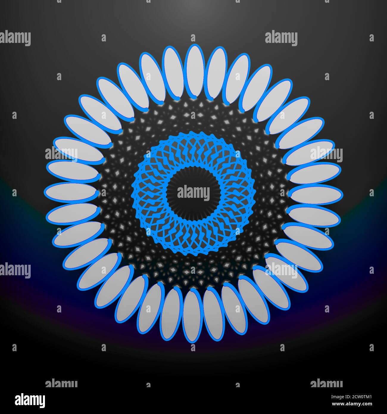 Immagine illustrativa astratta di design floreale per uso multiuso Foto Stock