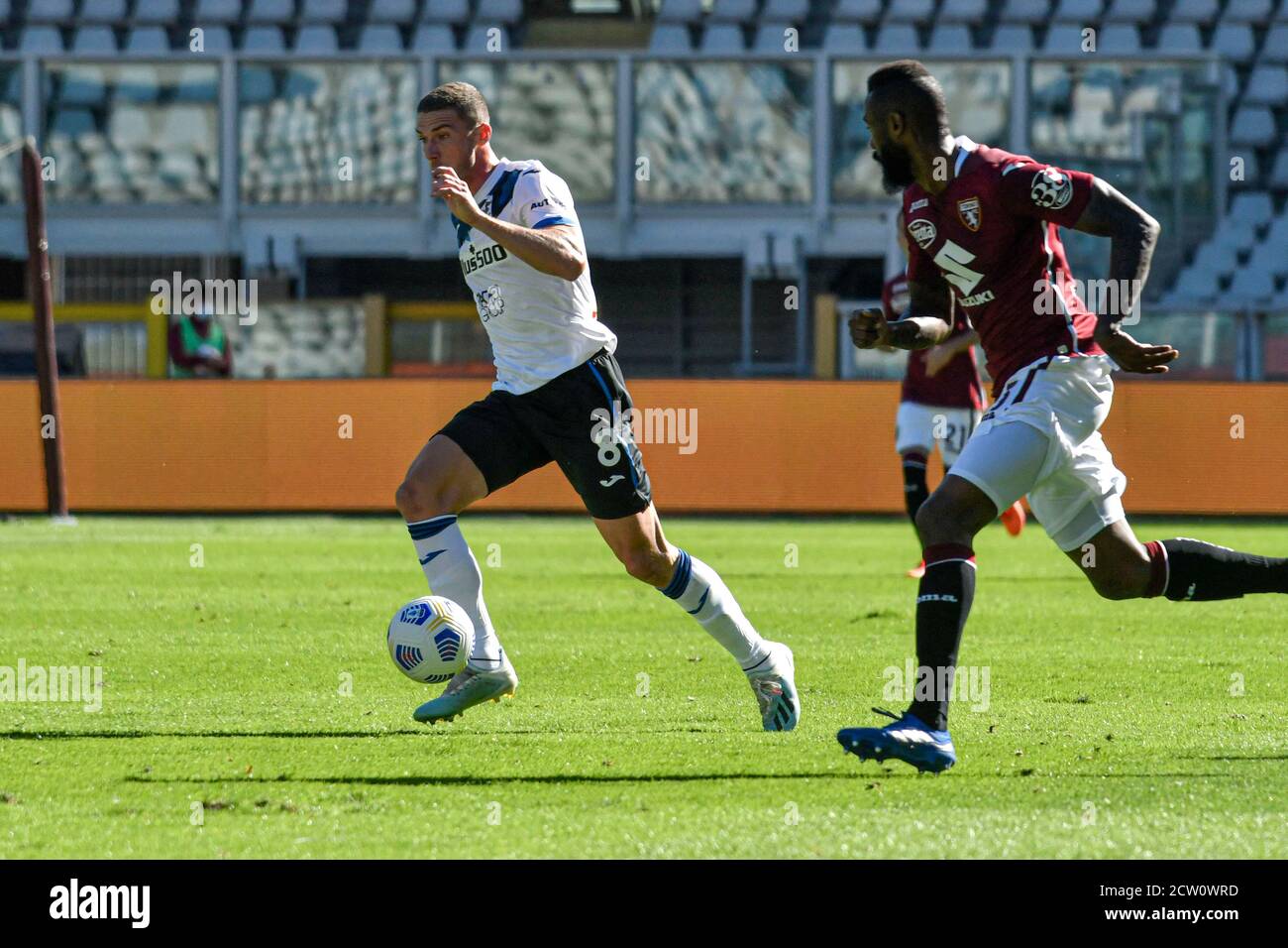 Torino, Italia. 26 Settembre 2020. Torino. Serie A Tim 2020/2021 League match. Torino vs Atalanta. Stadio Olimpico nella foto: Robin Gosens Credit: Agenzia indipendente di Foto/Alamy Live News Foto Stock