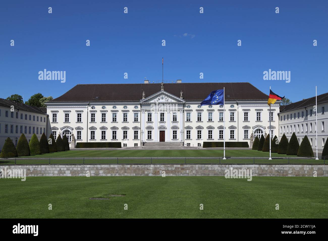 Castello di Berlino Bellevue sede del Presidente Federale Foto Stock