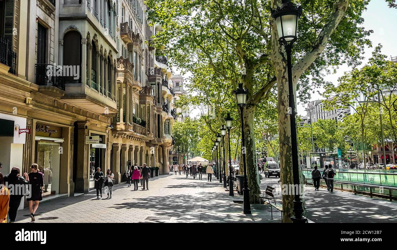 Barcellona, Spagna. Via della città. Foto Stock