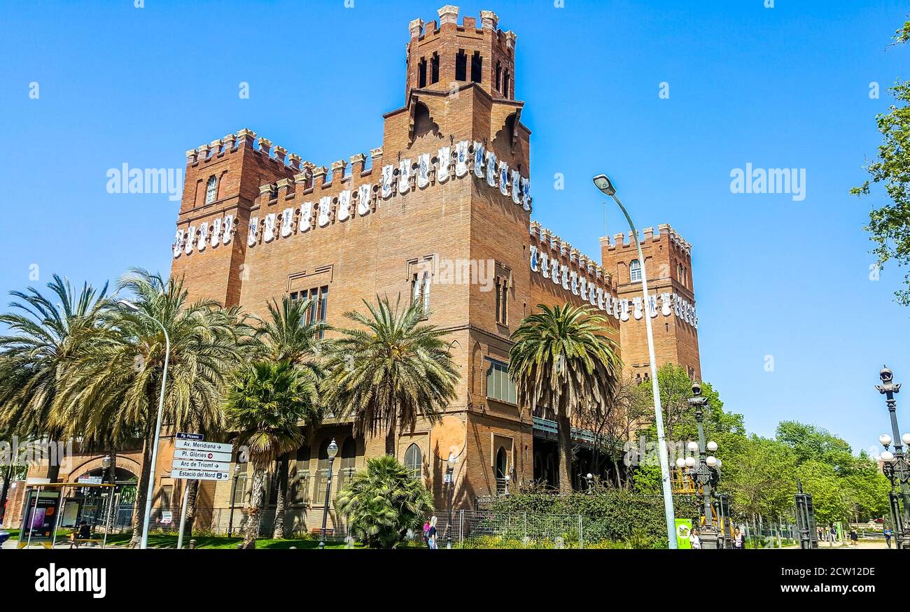 Castell dels Tres Dragons (il Castello dei tre Dragoni), Museo di Zoologia di Barcellona, Spagna Foto Stock