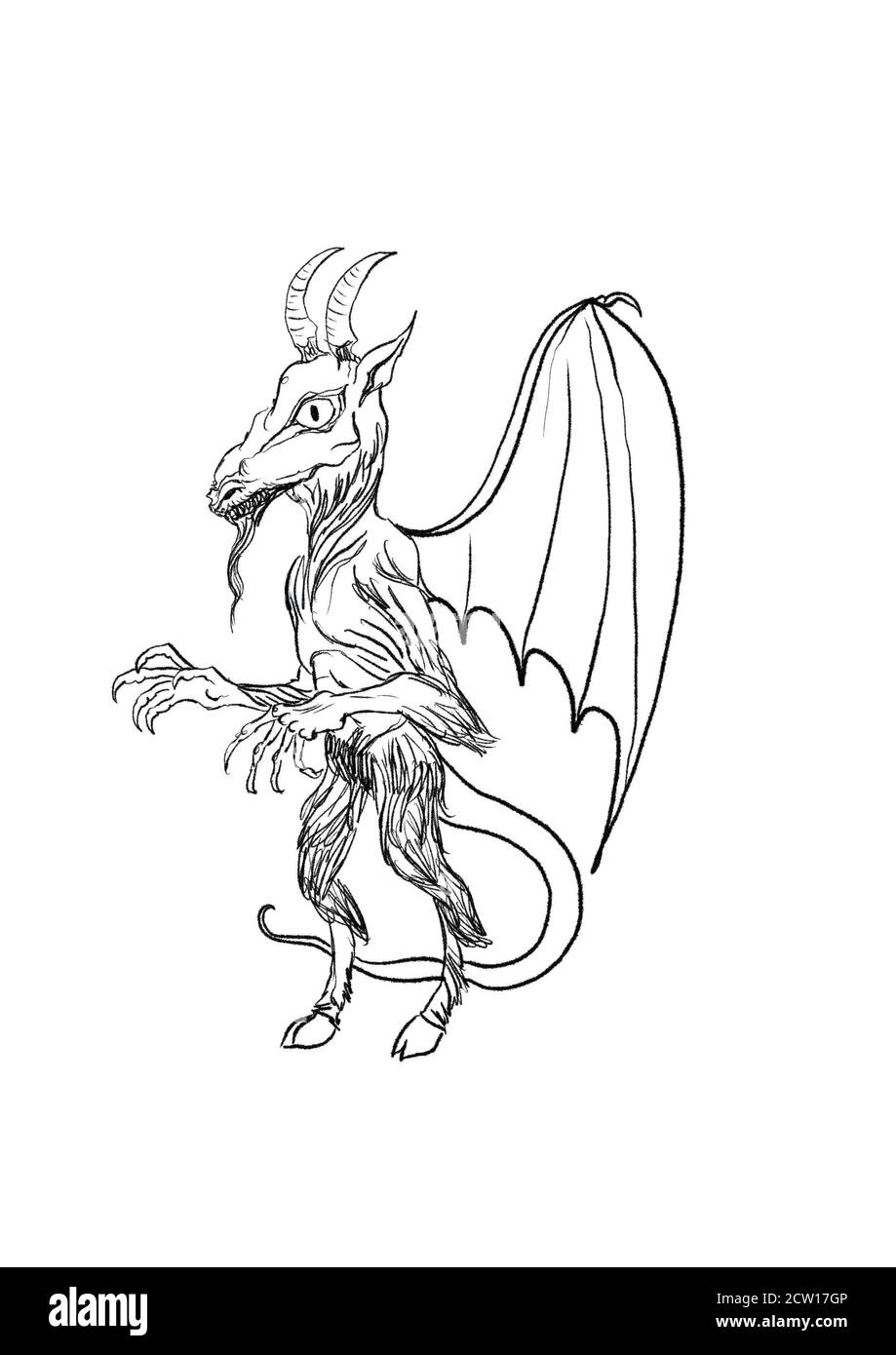 Illustrazione di Jersey Devil Foto Stock