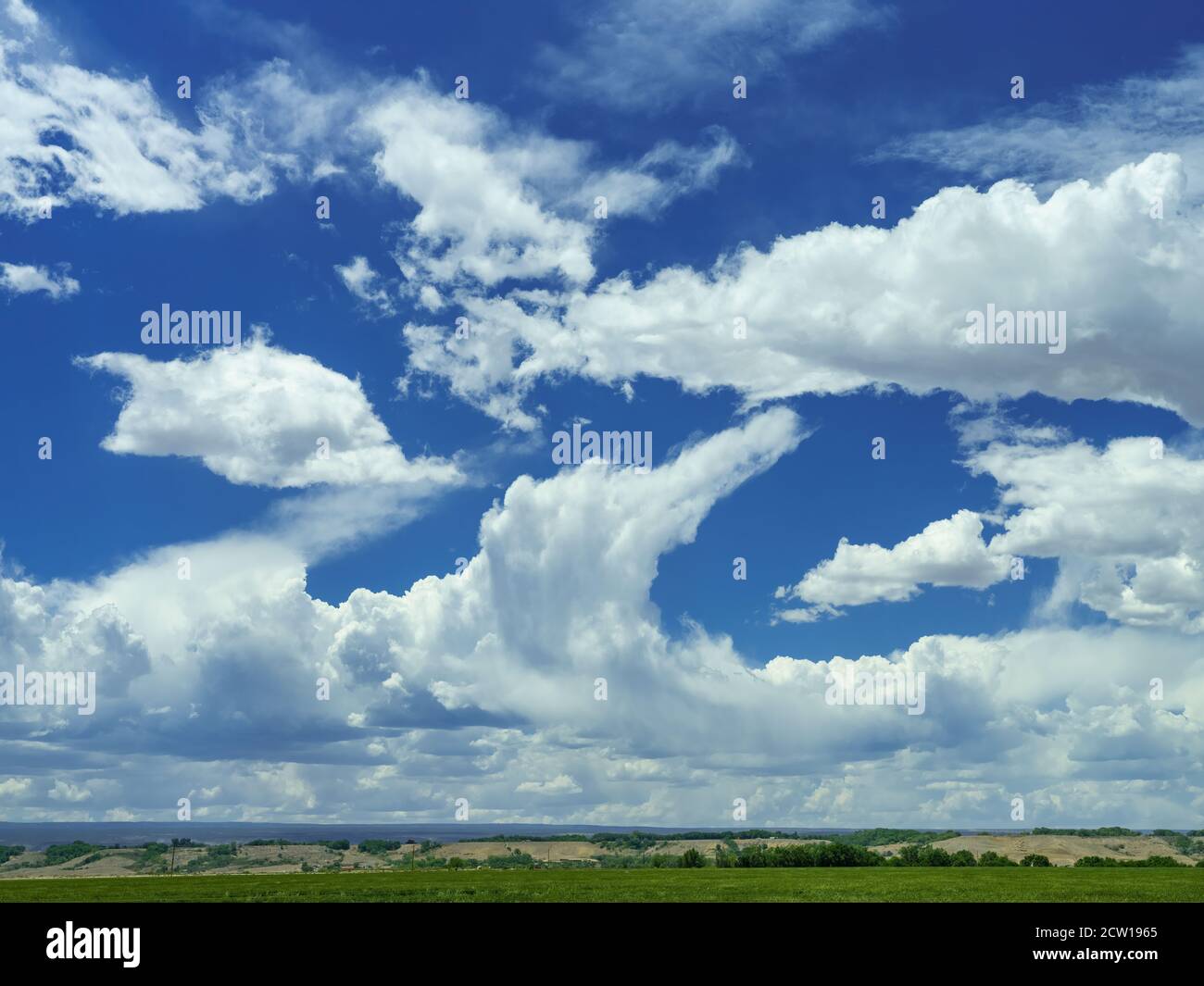 Interessante la formazione di cloud Foto Stock