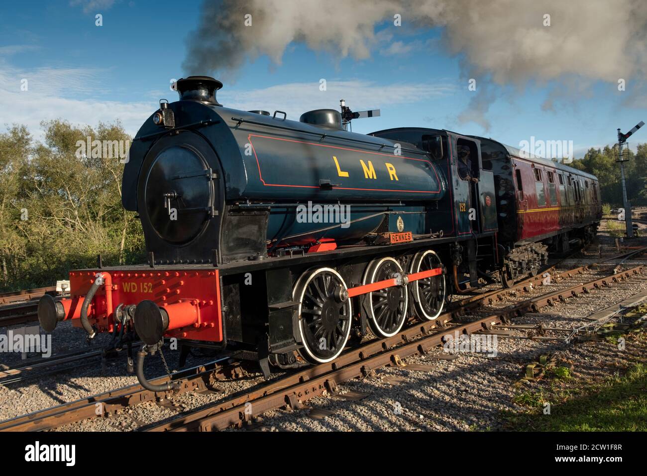 Dean Forest Railway at Sydney Junction, Gloucestershire, Regno Unito Foto Stock